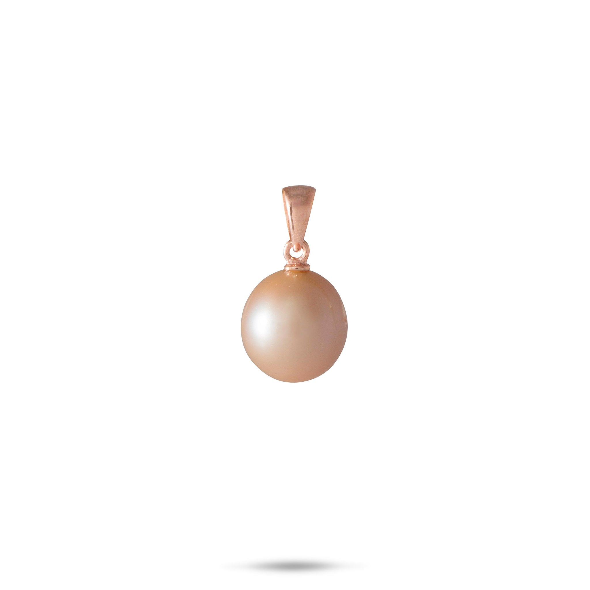 Freshwater Pearl Pendant in Rose Gold - 9-10mm
