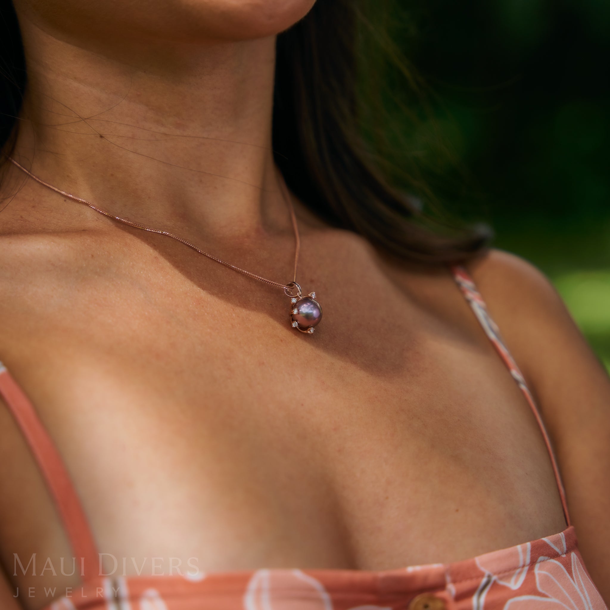 1.2mm Singapore Foxtail Chain in Rose Gold