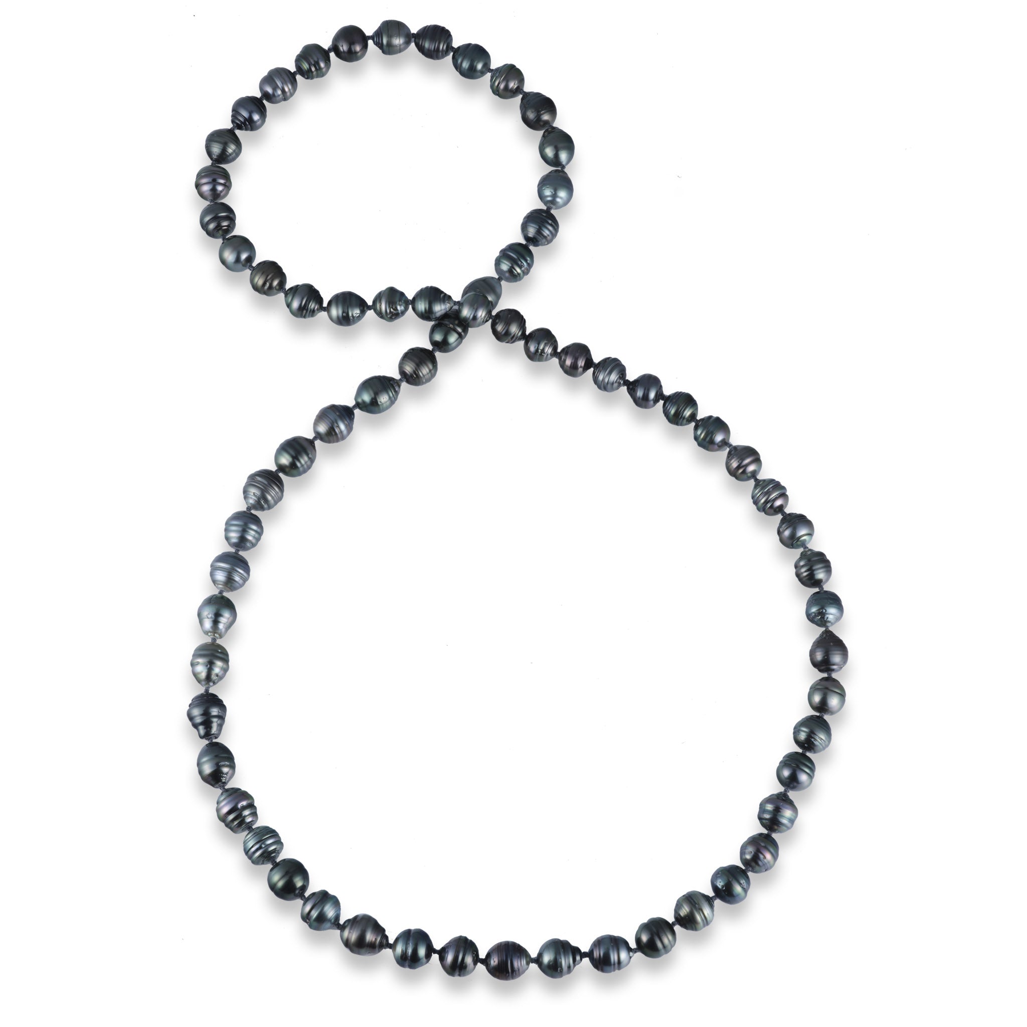 34-35" Tahitian Black Pearl Strand - 10-12mm