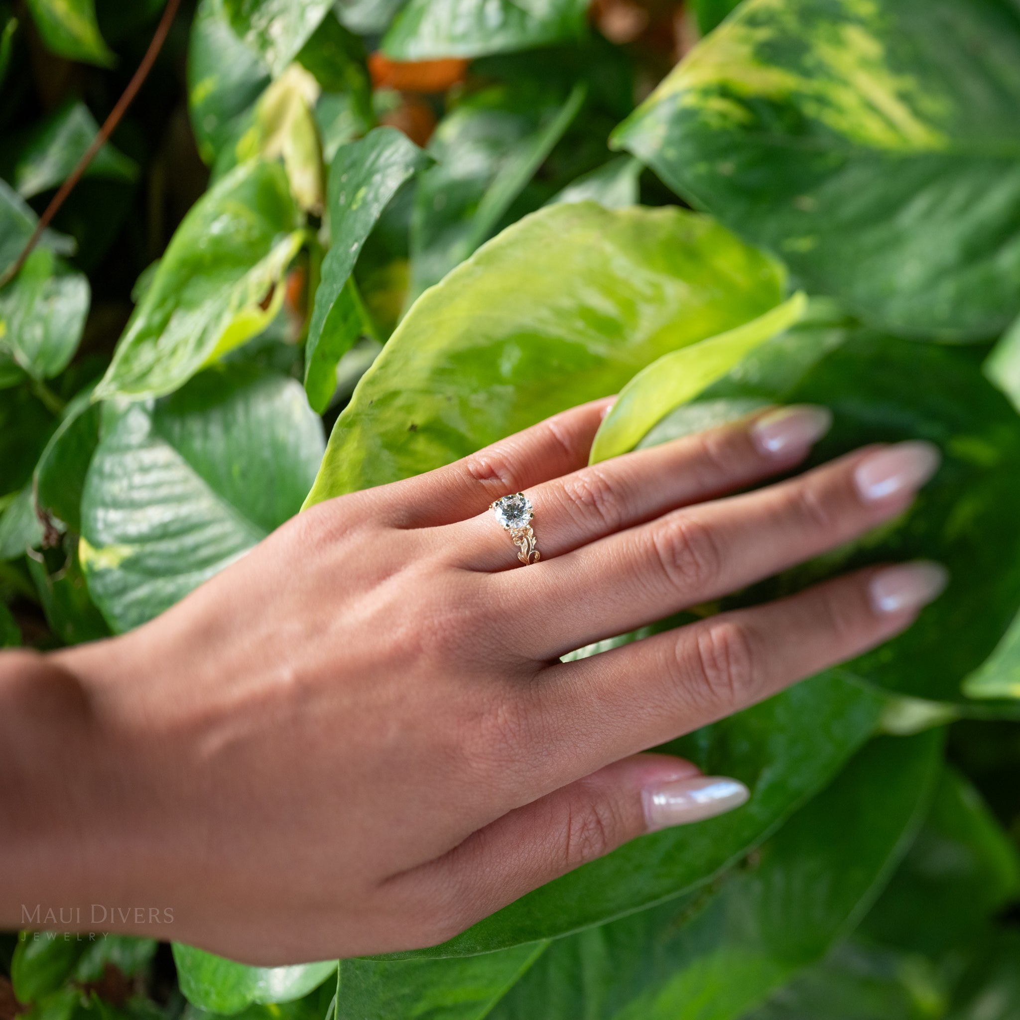 Living Heirloom Solitaire Lab Grown Diamond Engagement Ring in Gold