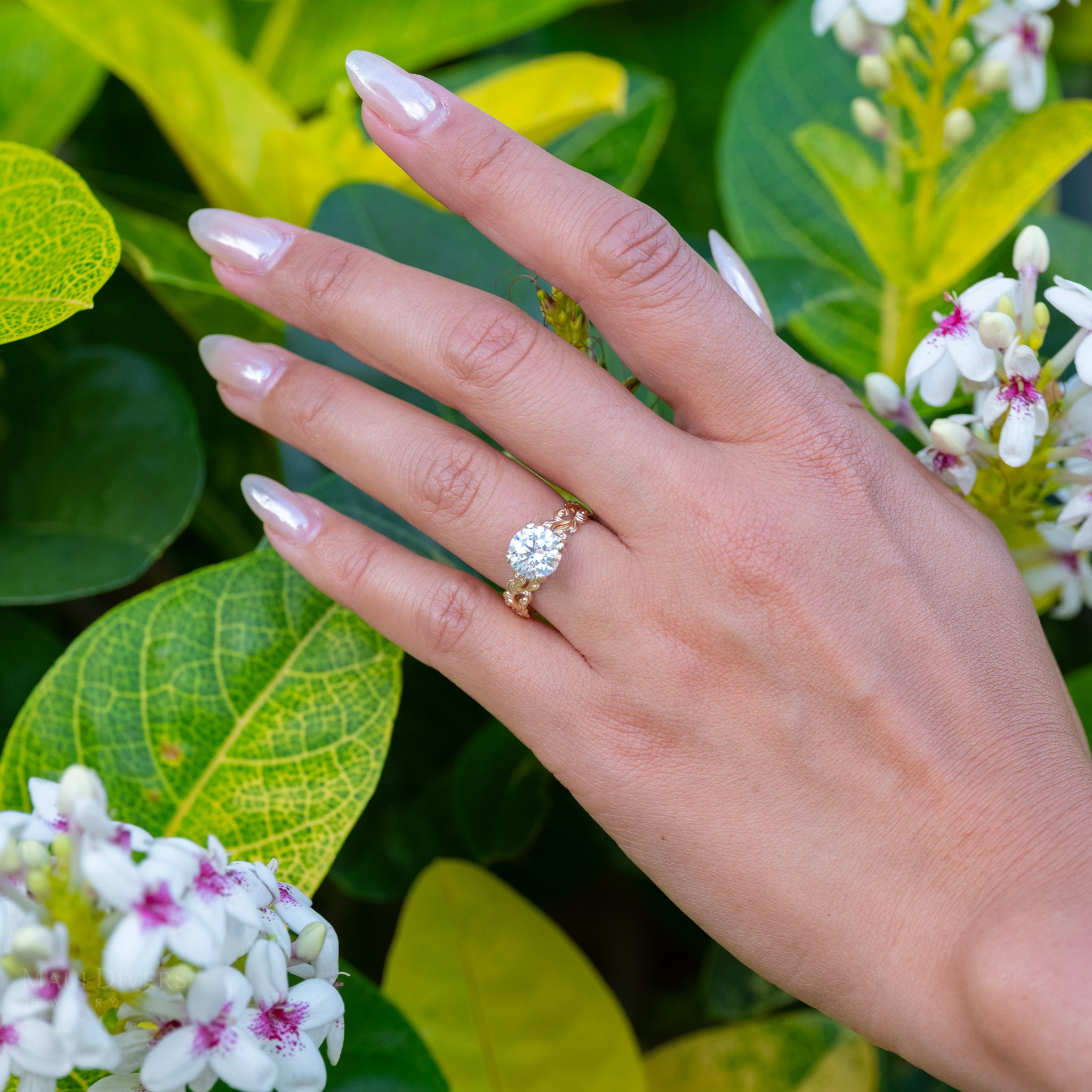 Living Heirloom Solitaire Lab Grown Diamond Engagement Ring in Gold