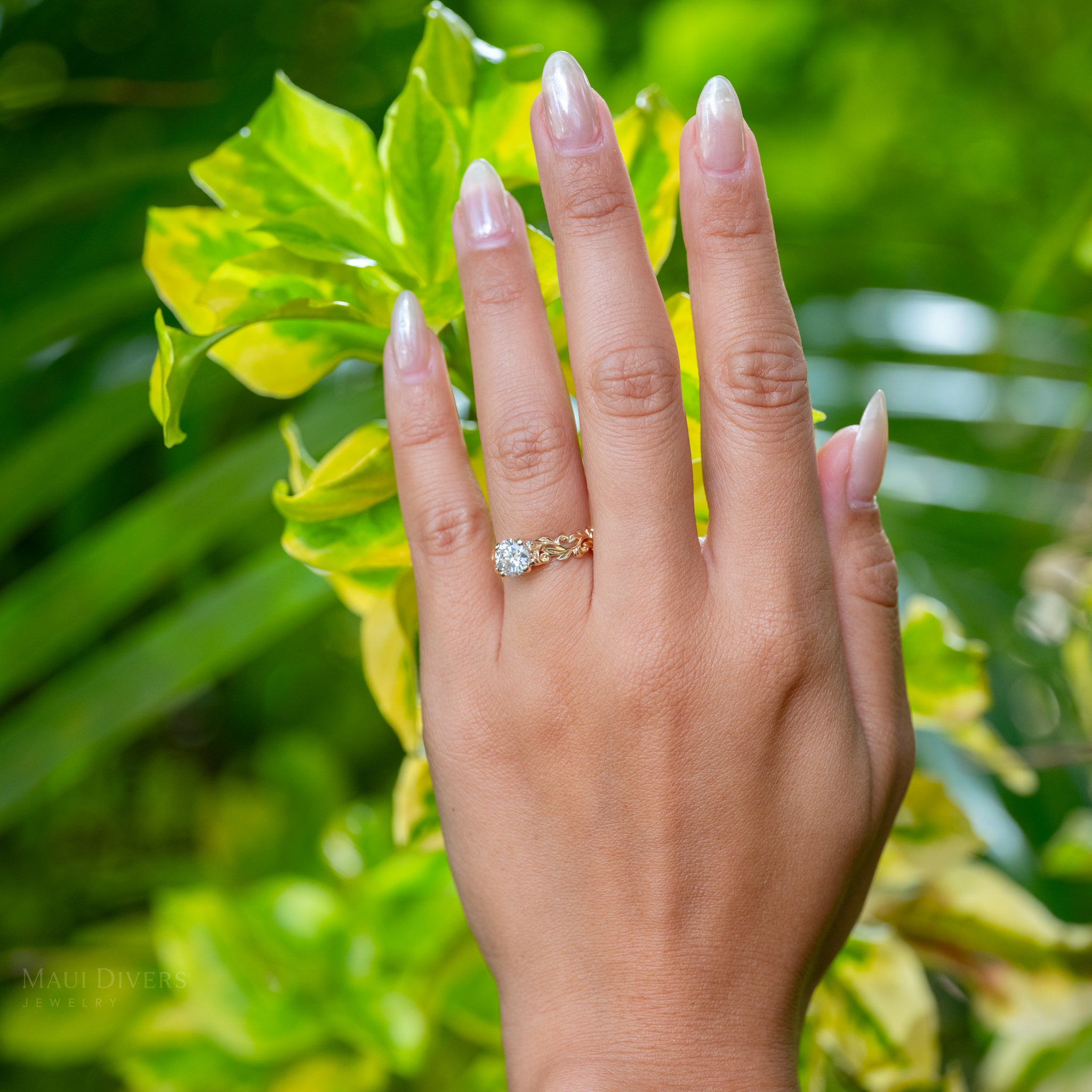 Living Heirloom Solitaire Lab Grown Diamond Engagement Ring in Gold