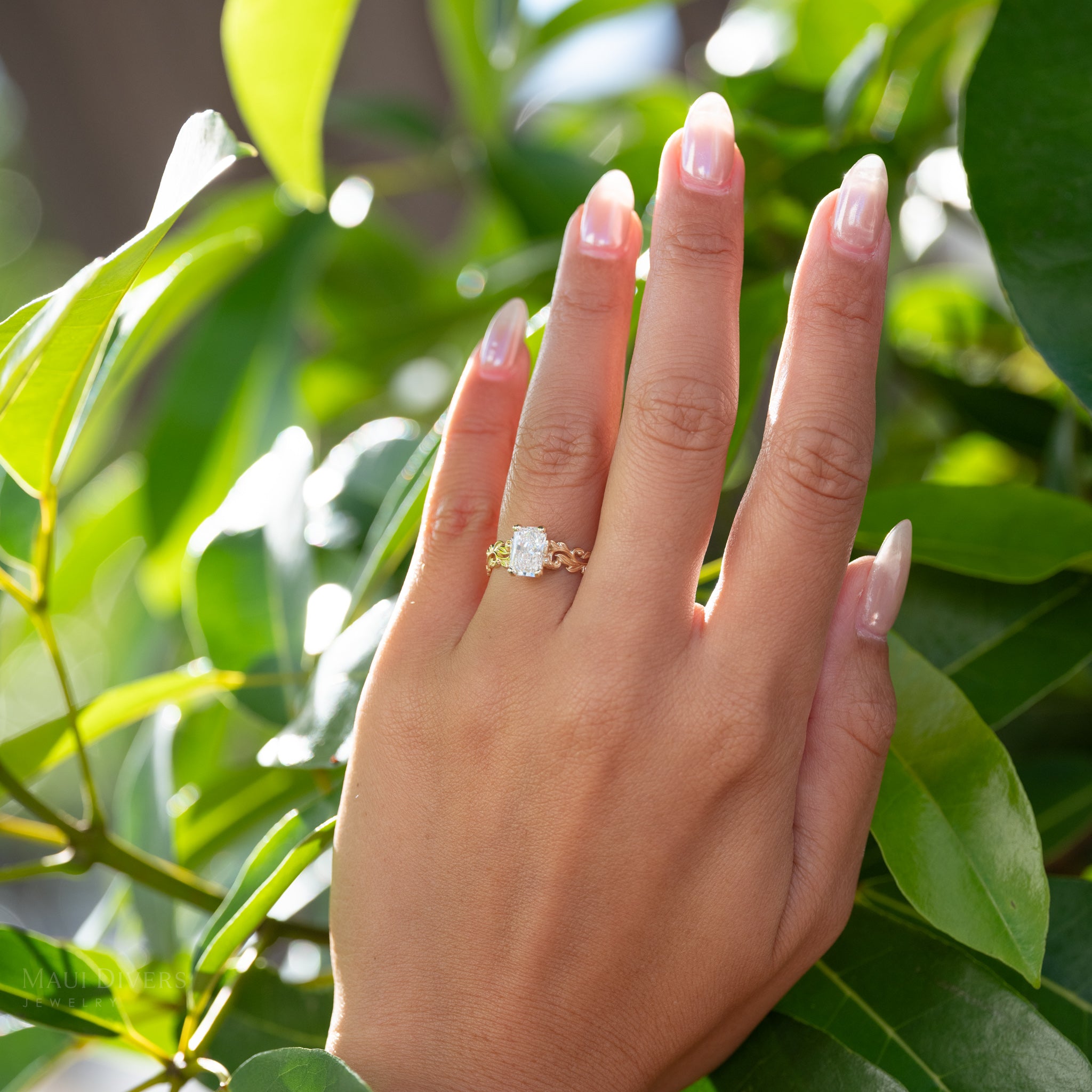 Living Heirloom Solitaire Lab Grown Diamond Engagement Ring in Gold