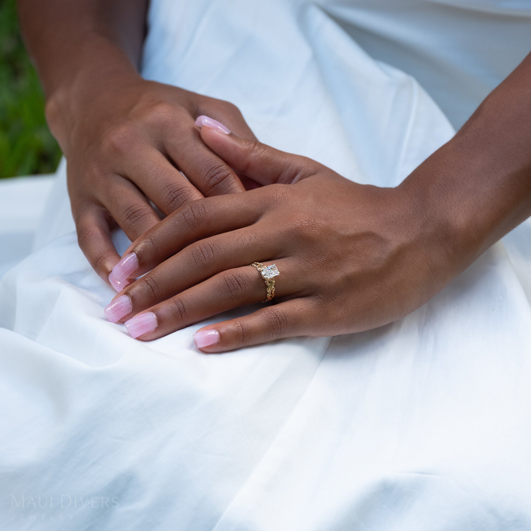 Living Heirloom Solitaire Lab Grown Diamond Engagement Ring in Gold