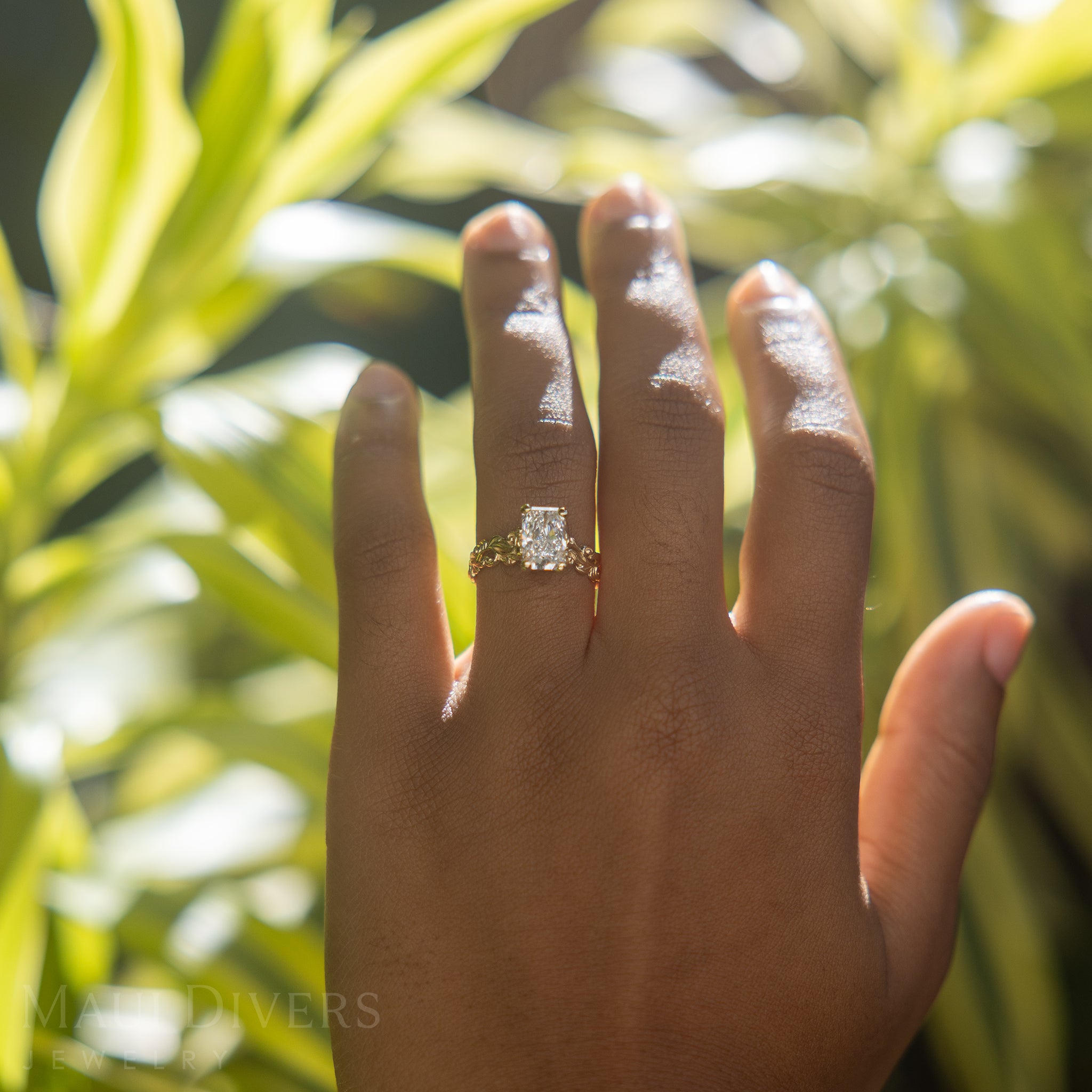 Living Heirloom Solitaire Lab Grown Diamond Engagement Ring in Gold