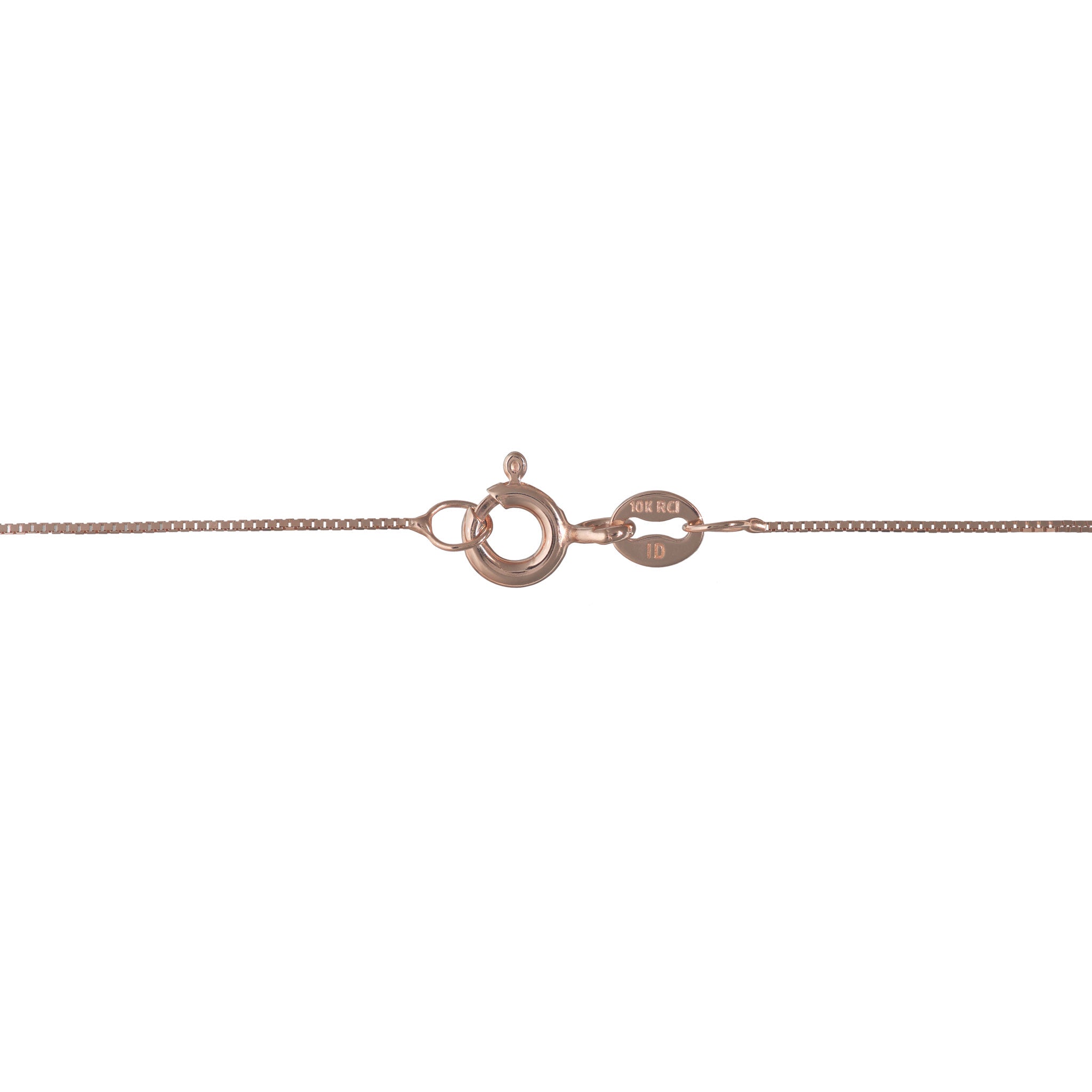 0.45mm Box Chain in 10k Rose Gold