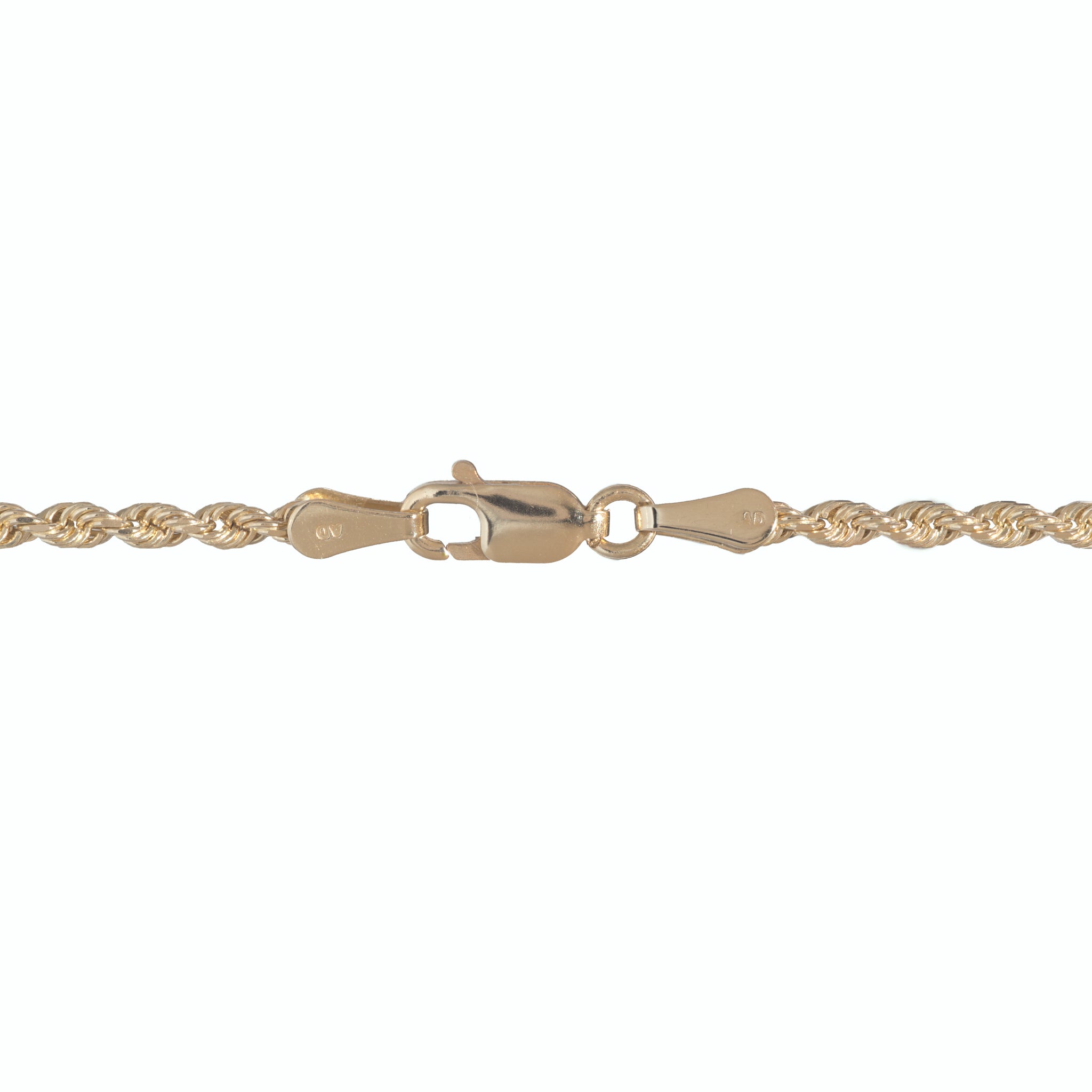 2.5mm Rope Chain in Gold