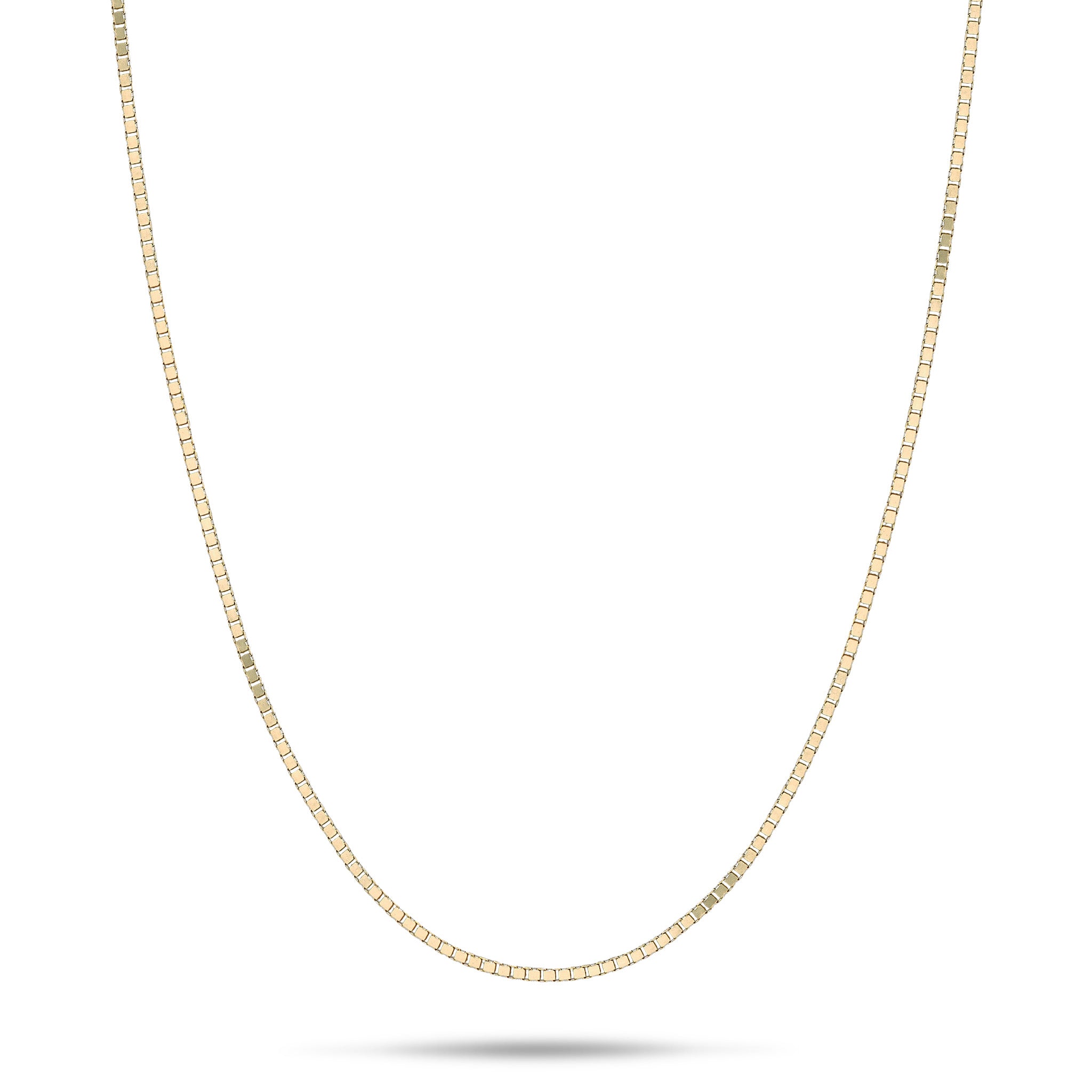 0.8mm Venetian Box Chain in Gold