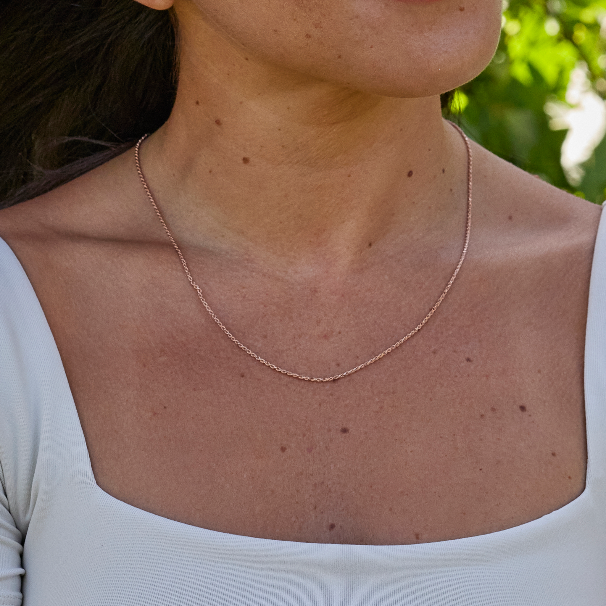 1.2mm Flex Rope Chain in Rose Gold