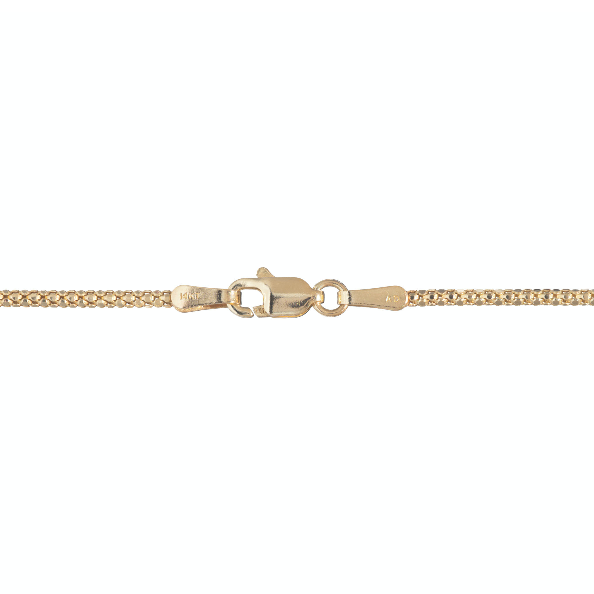18" 1.6mm Popcorn Chain in Gold