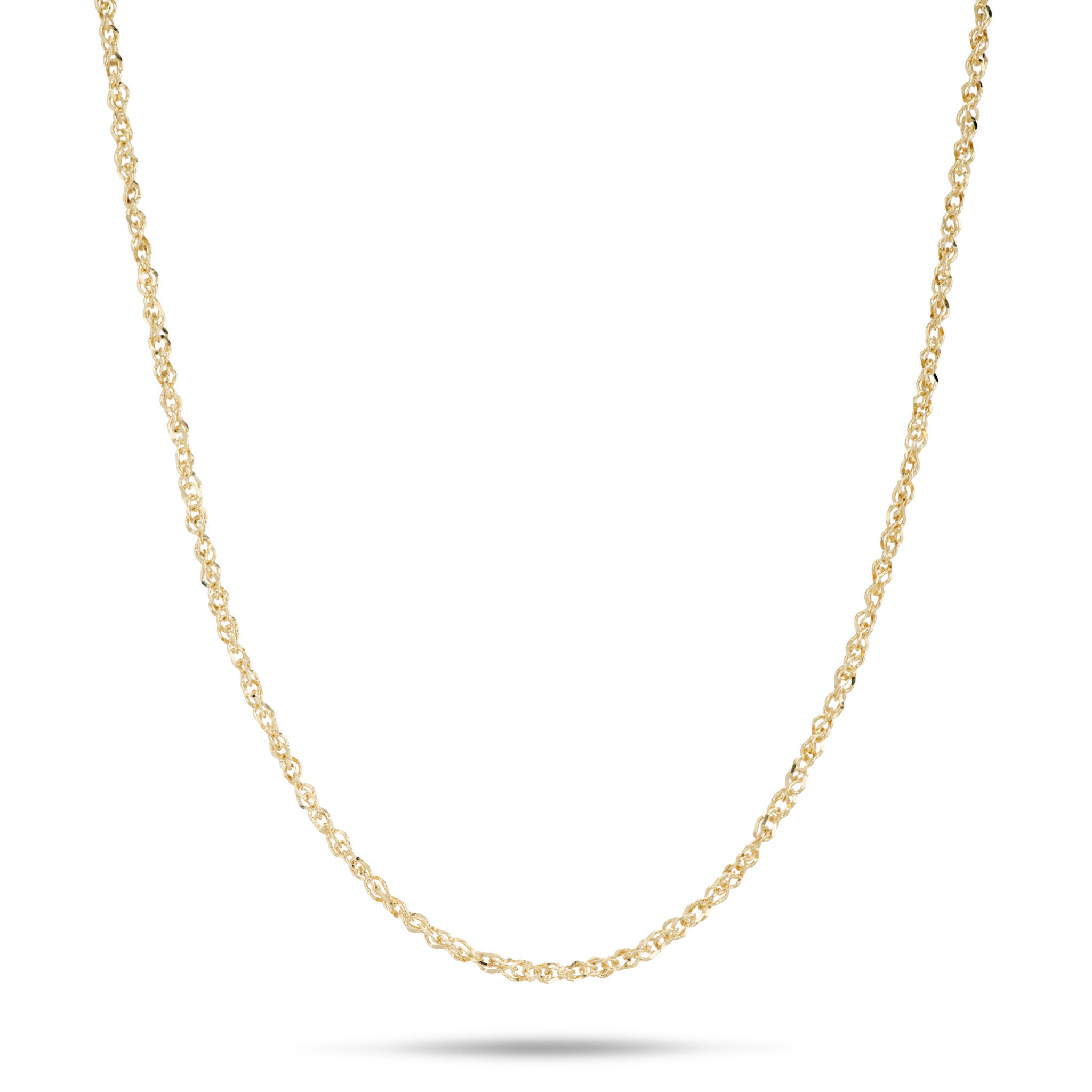 0.8mm Baby Rope Chain in Gold