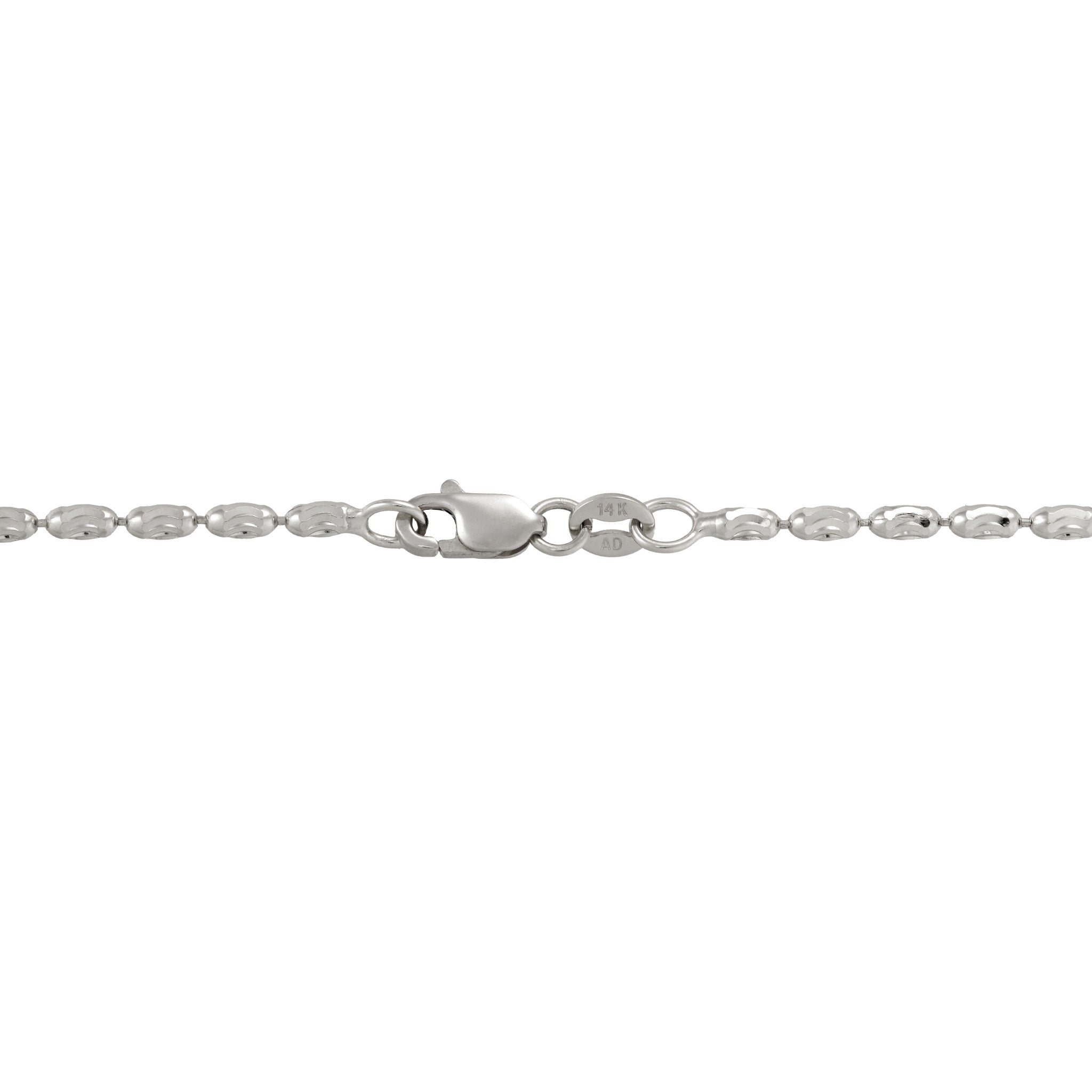 1.8mm Ovalina Chain in White Gold