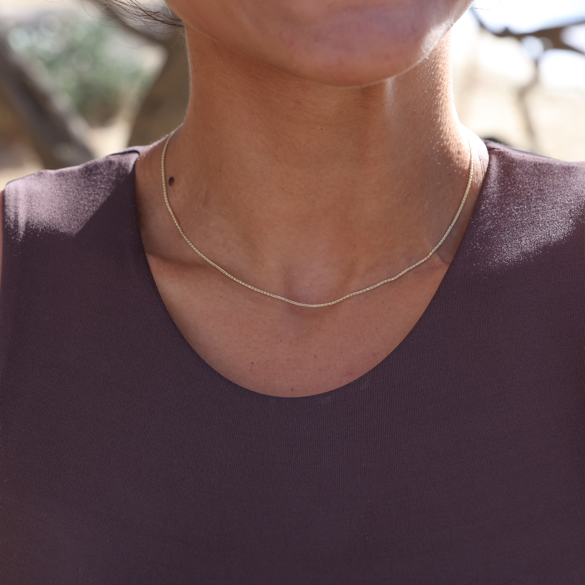 1.2mm Espiga Chain in Gold