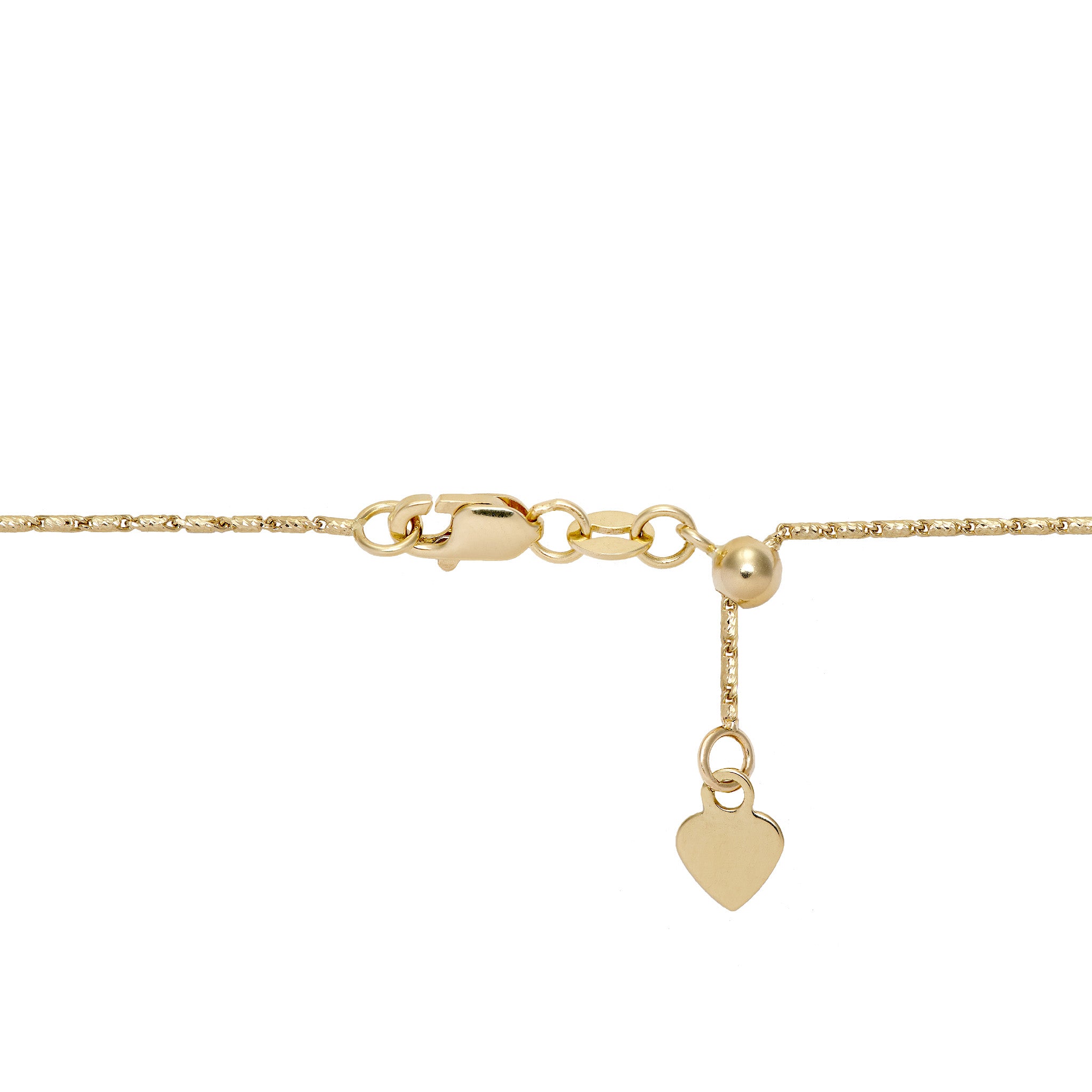 0.9mm Raso Chain in 14k Yellow Gold with Lobster Claw Clasp and Adjustable Ball Mechanism