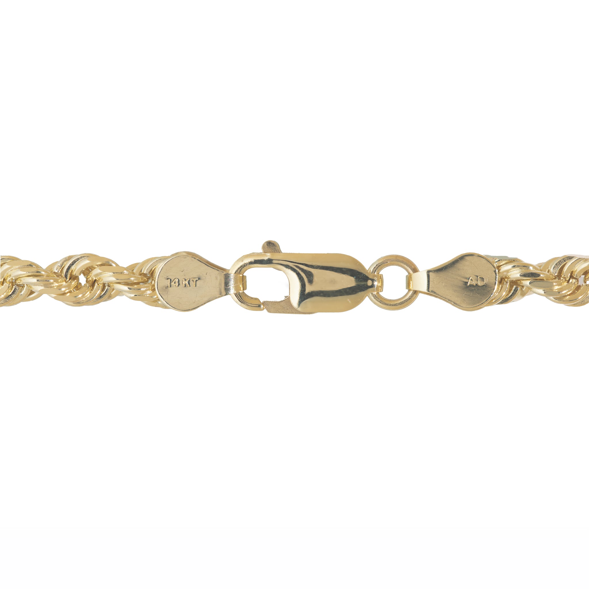 5mm Rope Chain in Gold