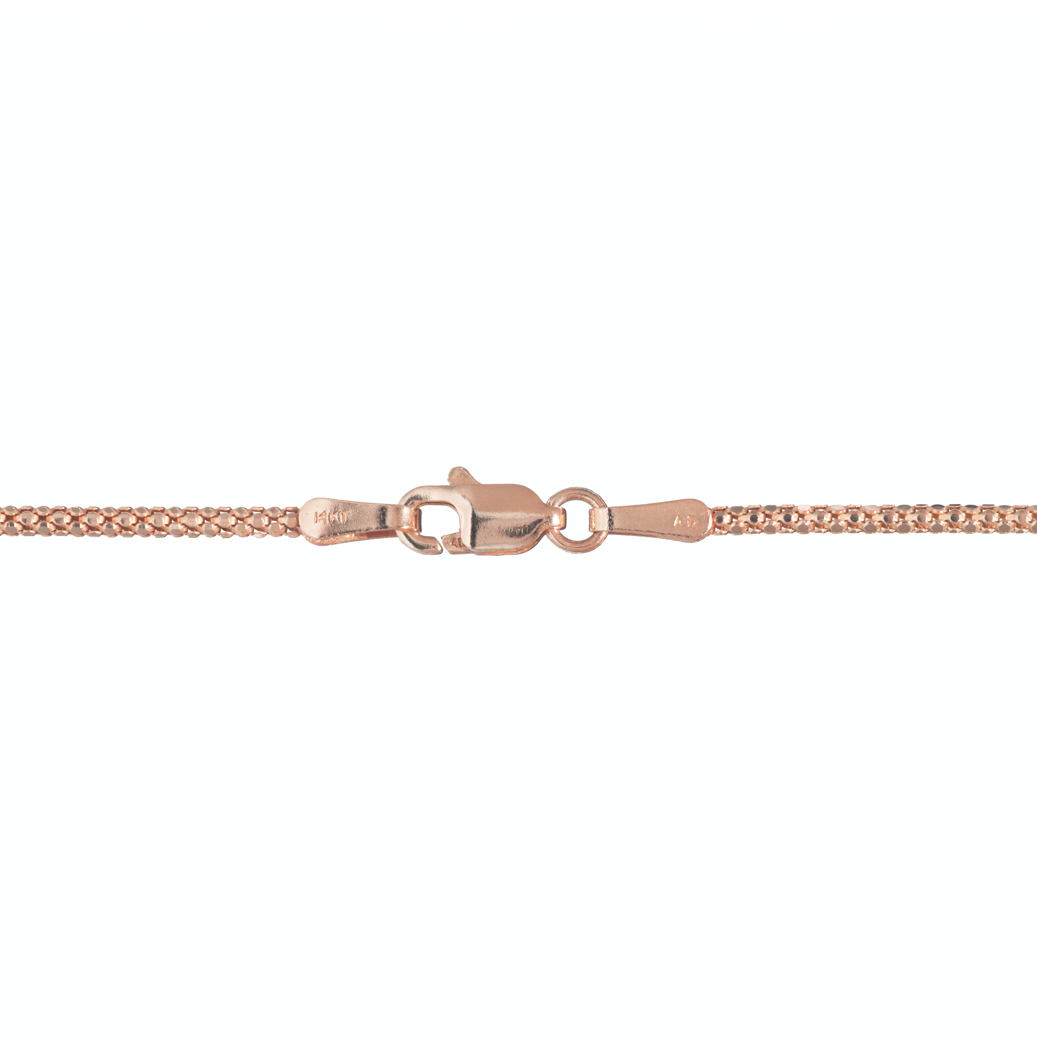 16-18" Adjustable Freshwater Lilac Pearl Necklace in Rose Gold - 13-14mm