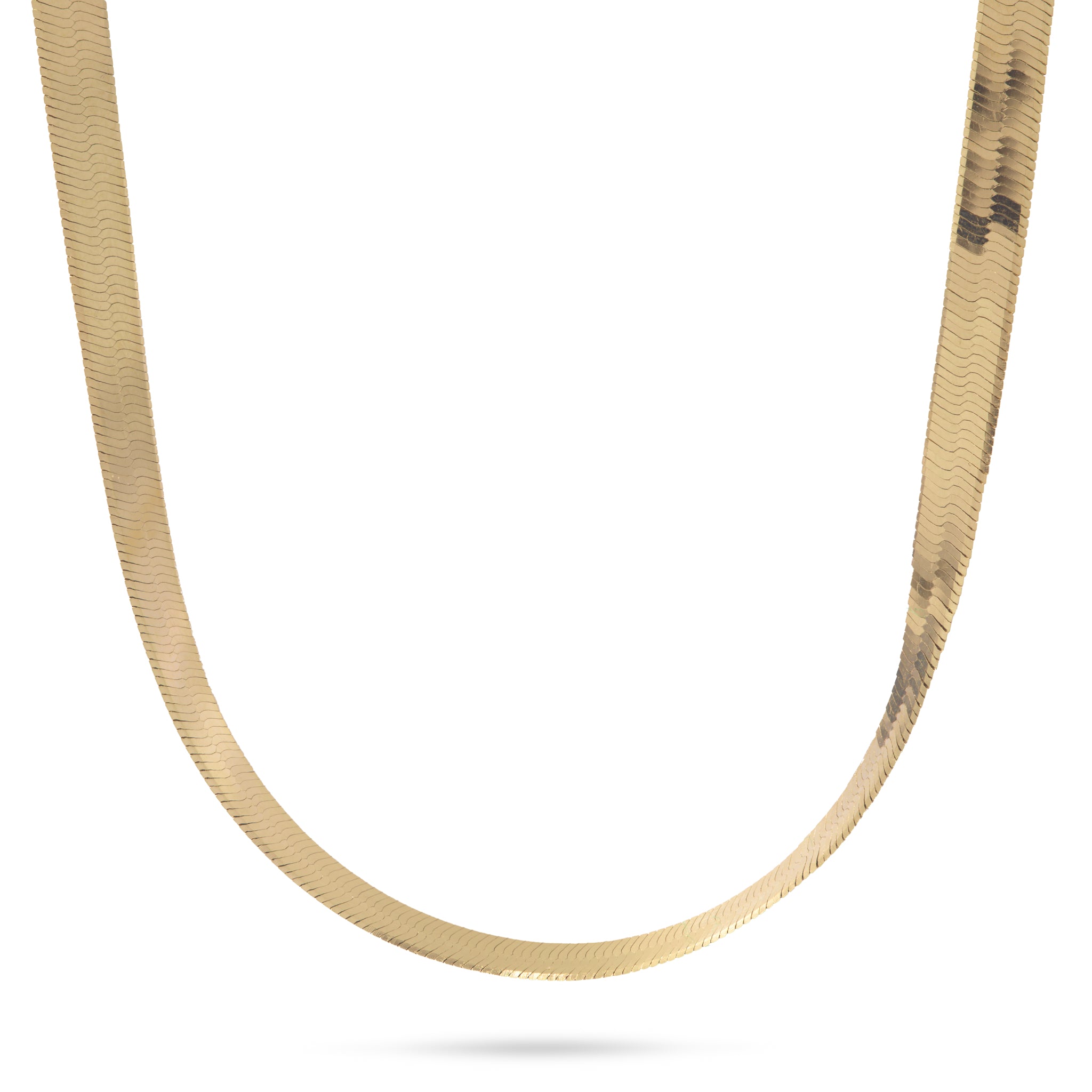 3.8mm Herringbone Chain in Gold