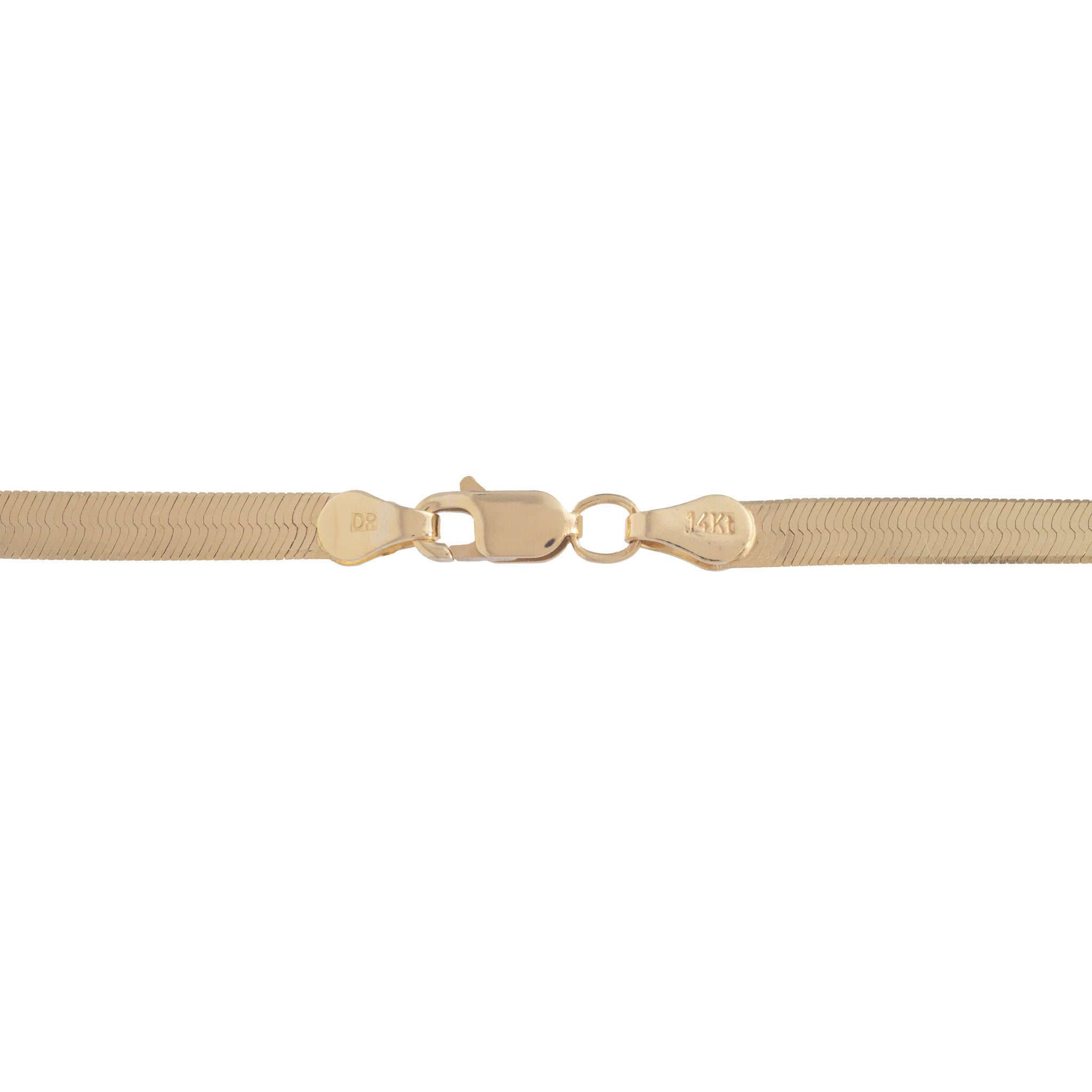3.8mm Herringbone Chain in Gold