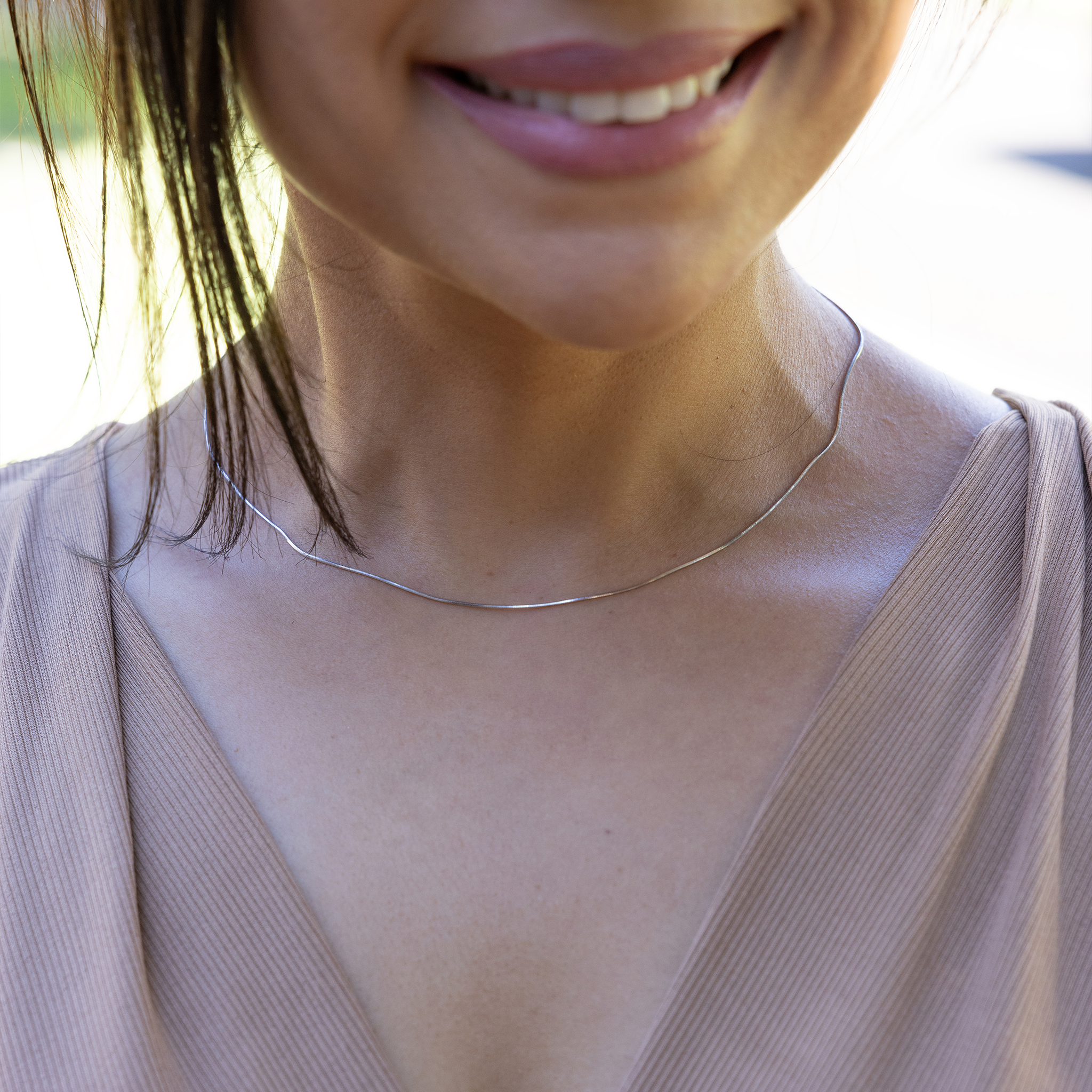 1.0mm Snake Chain in Sterling Silver