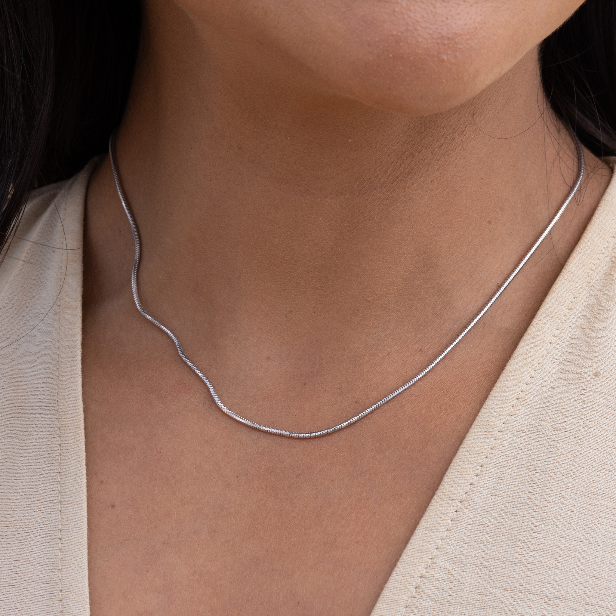 1.4mm Snake Chain in Sterling Silver