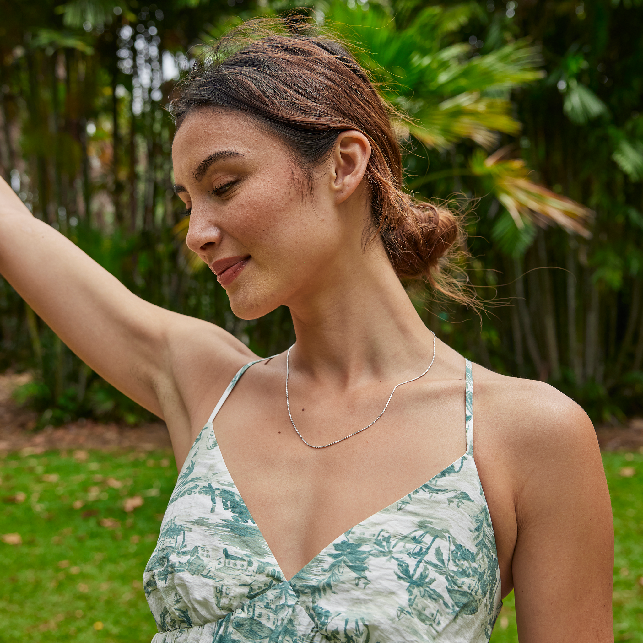 24" Adjustable 1.0mm Espiga Chain in Sterling Silver