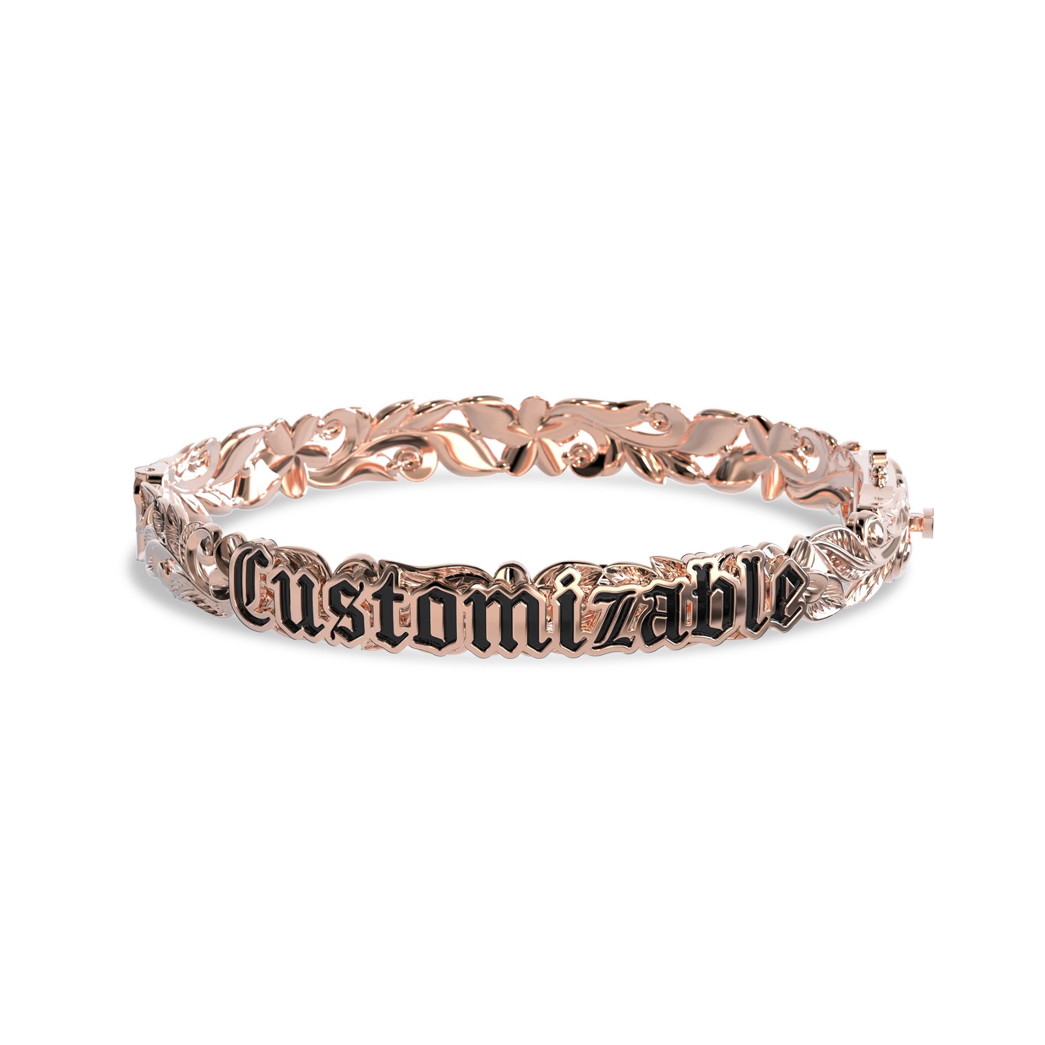 カスタマイズ可能なハワイアンヒンジブレスレット