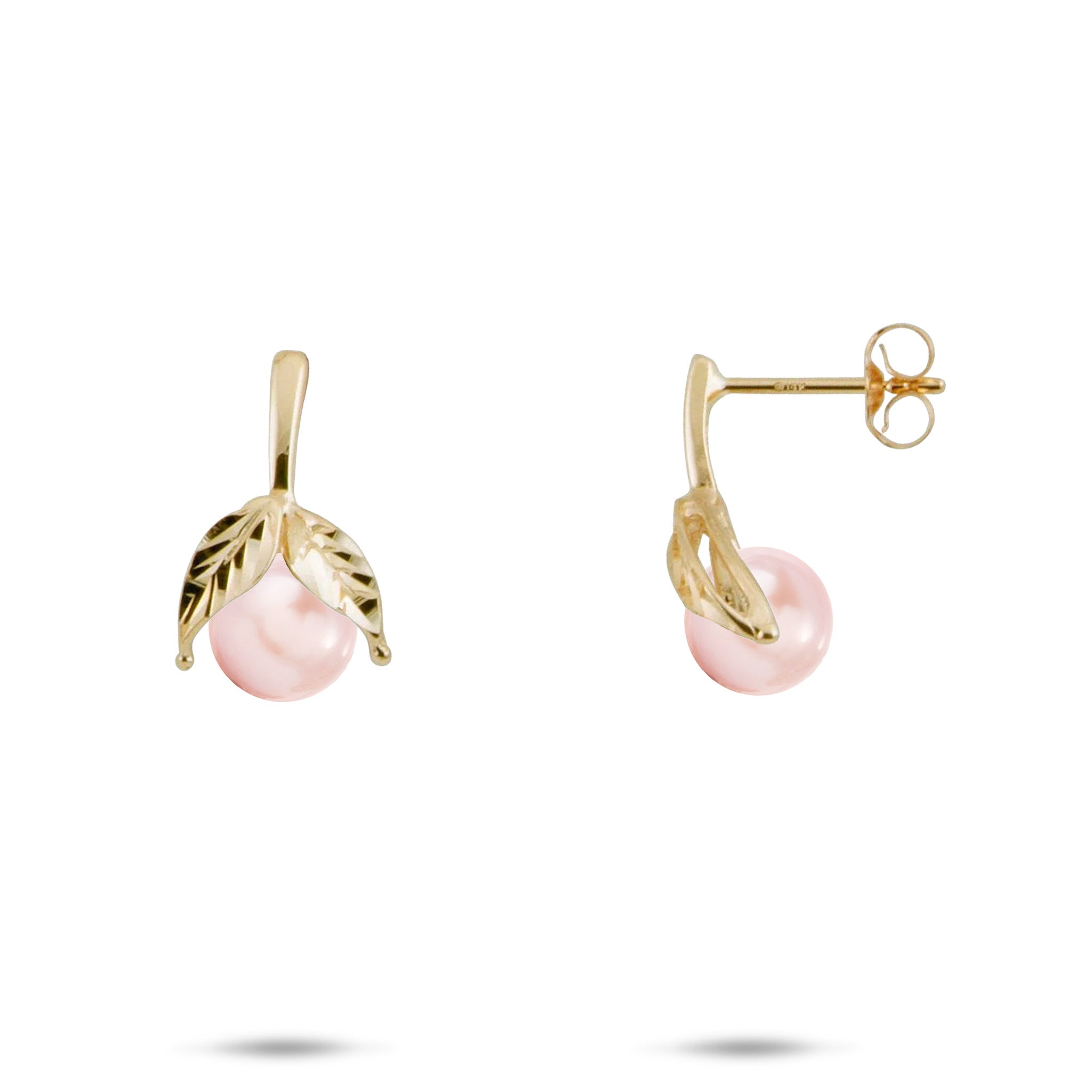 Pick A Pearl Maile Earrings in Gold