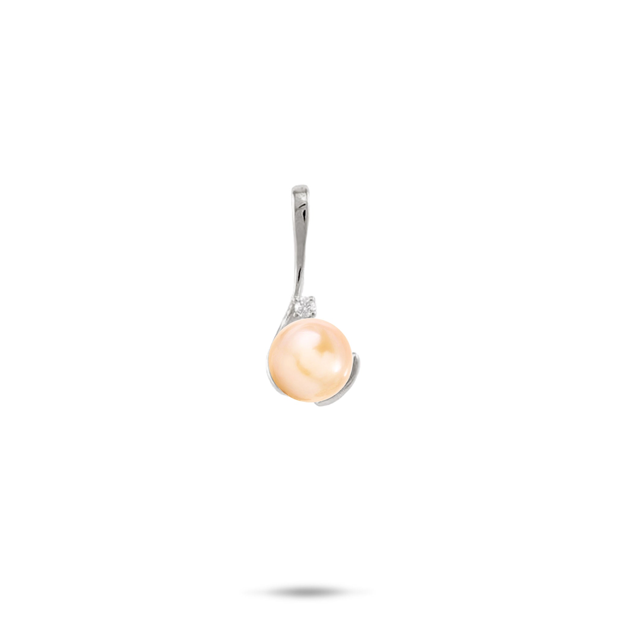 Pick A Pearl Caressing Hands Pendant in White Gold