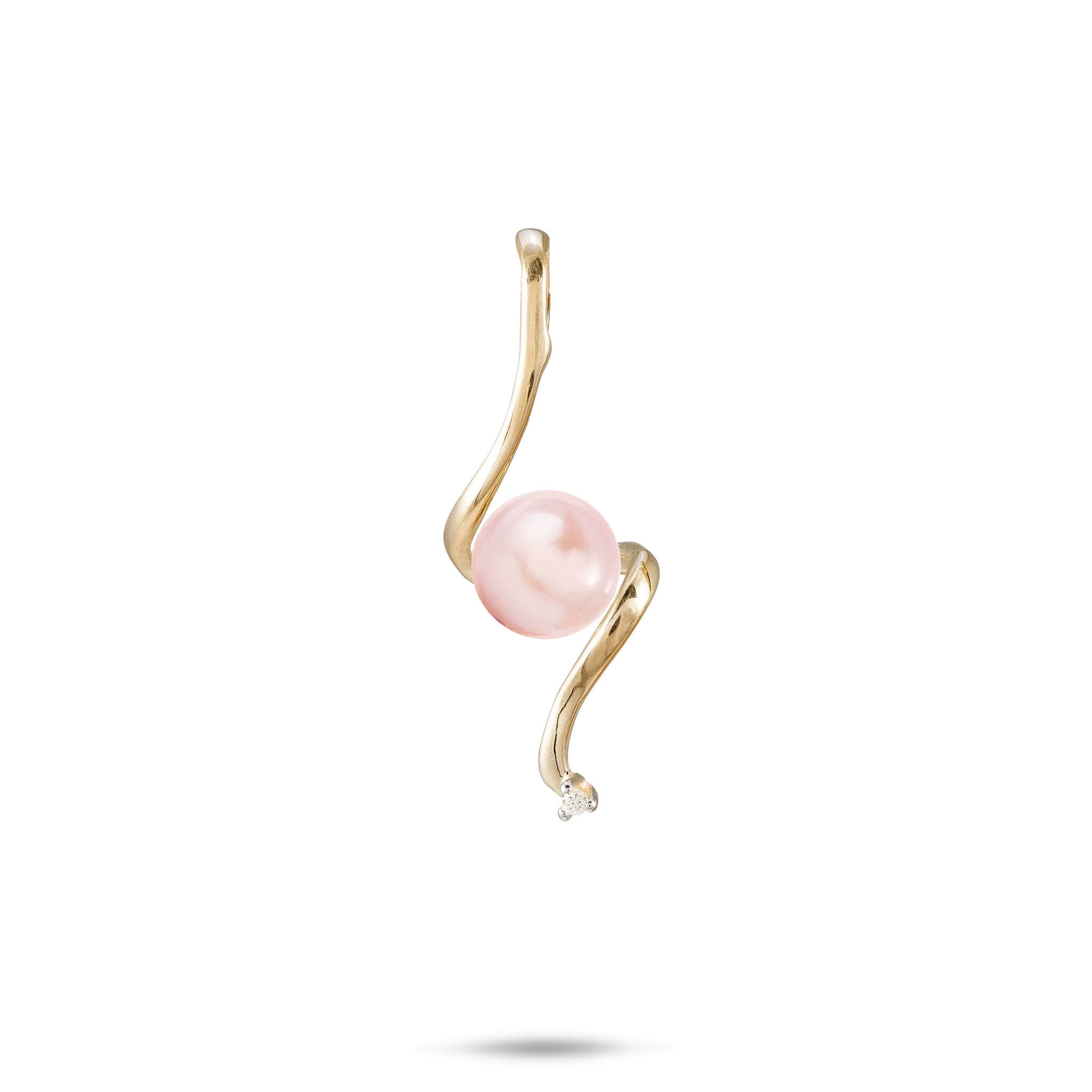 Pick A Pearl Waterfall Pendant in Gold with Diamond