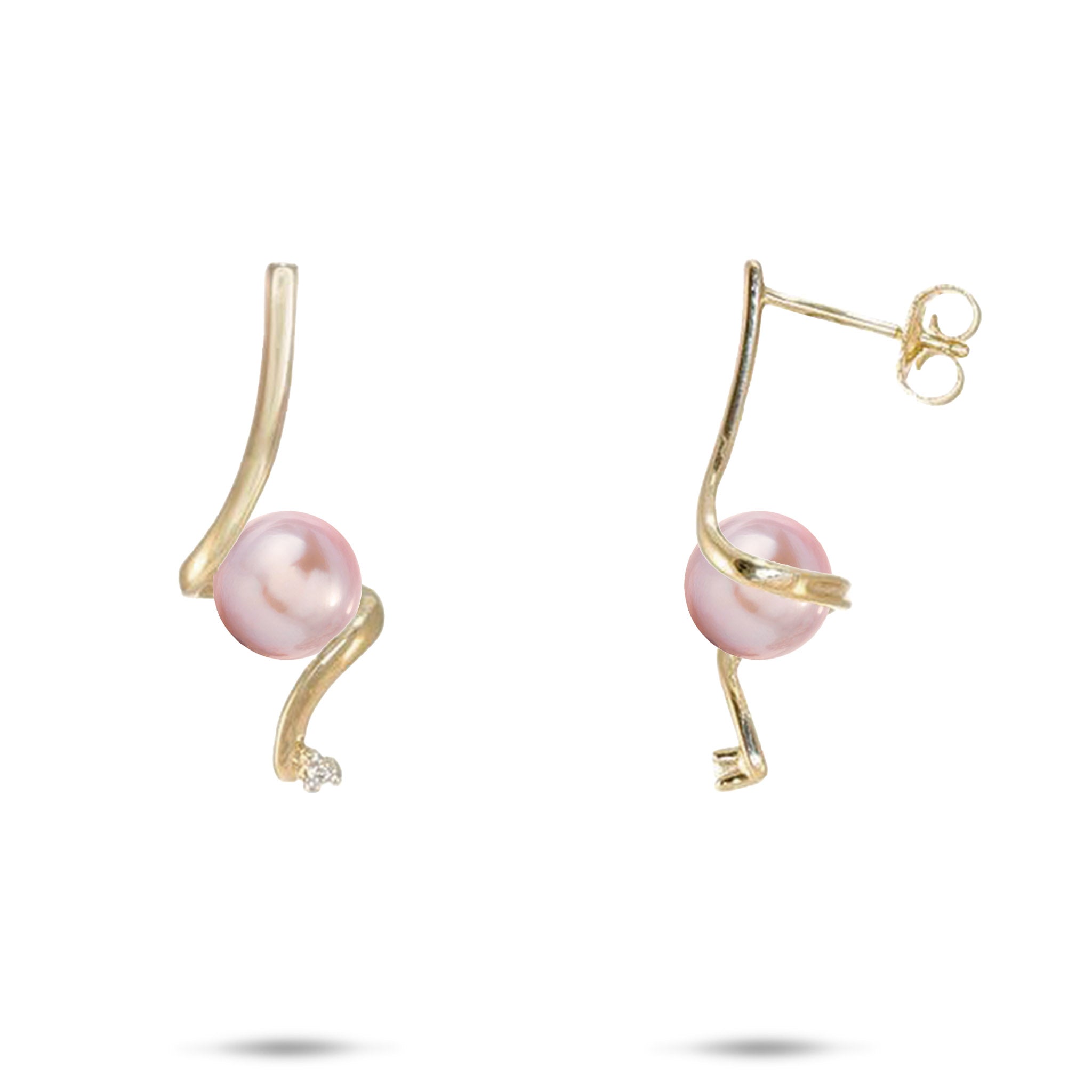 Pick A Pearl Waterfall Earrings in Gold