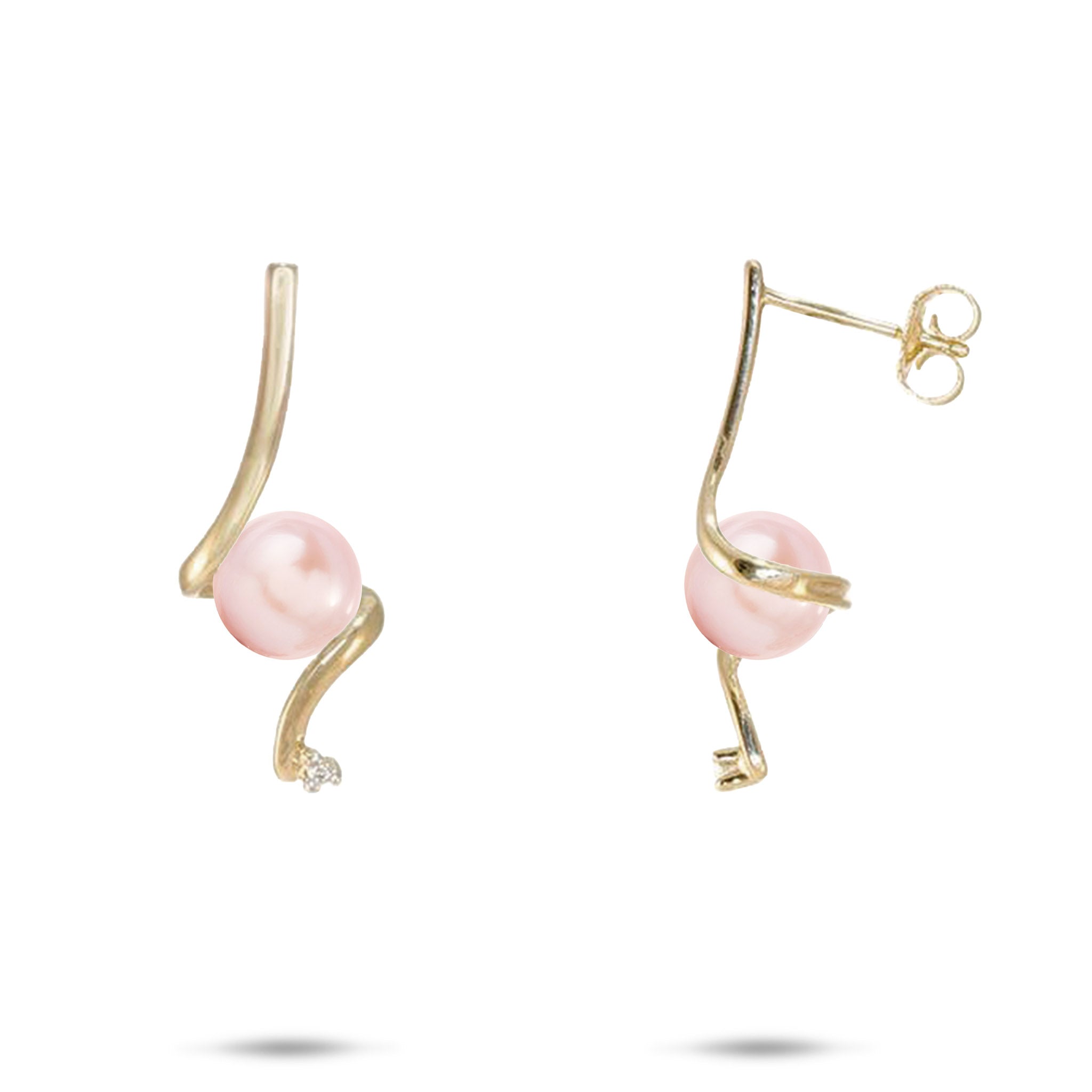 Pick A Pearl Waterfall Earrings in Gold