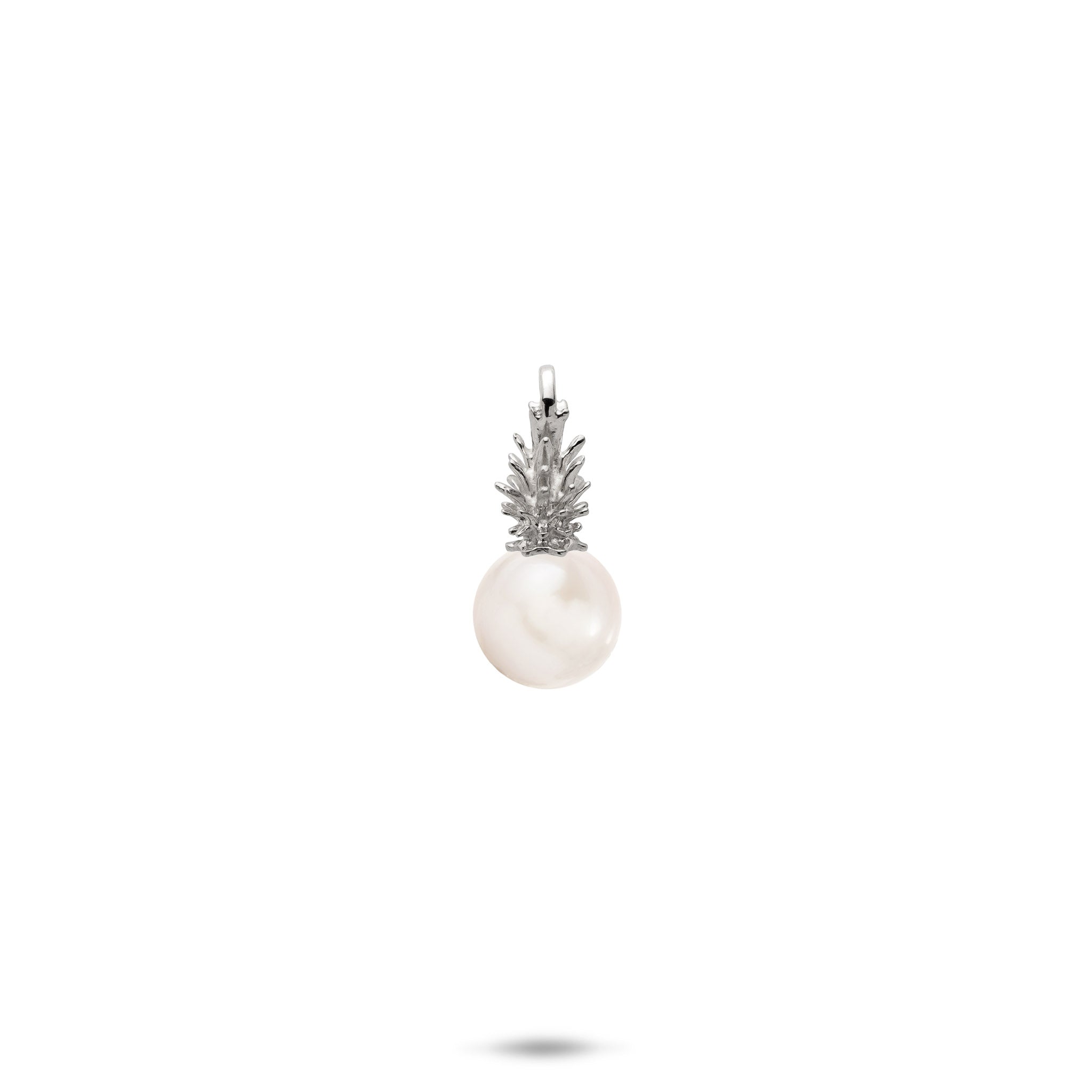 Pick A Pearl Pineapple Pendant in White Gold