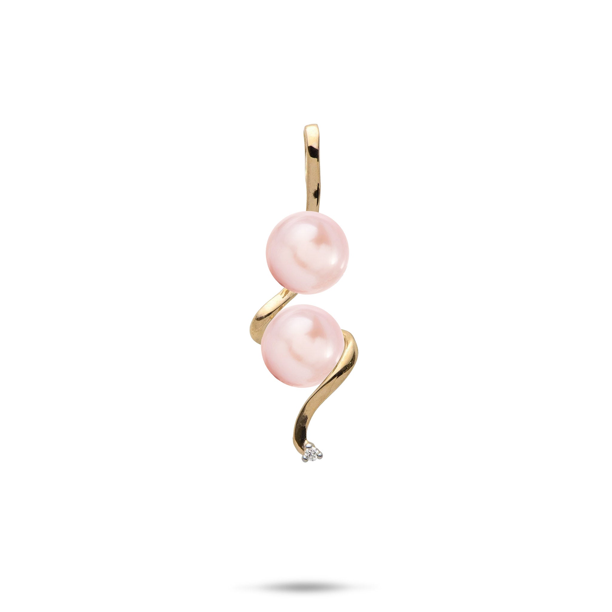 Pick A Pearl Waterfall Pendant in Gold with Diamond