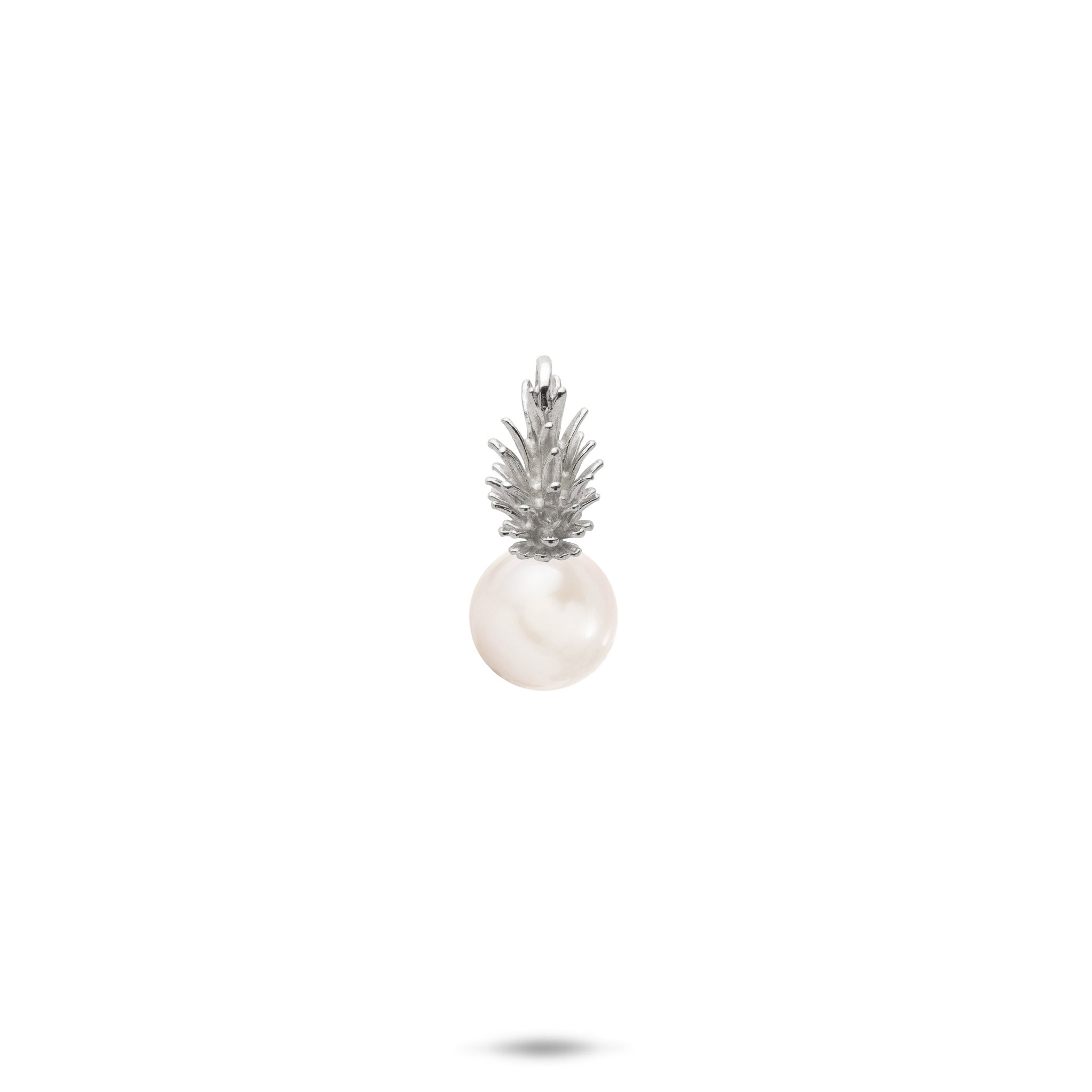 Pick A Pearl Pineapple Pendant in White Gold