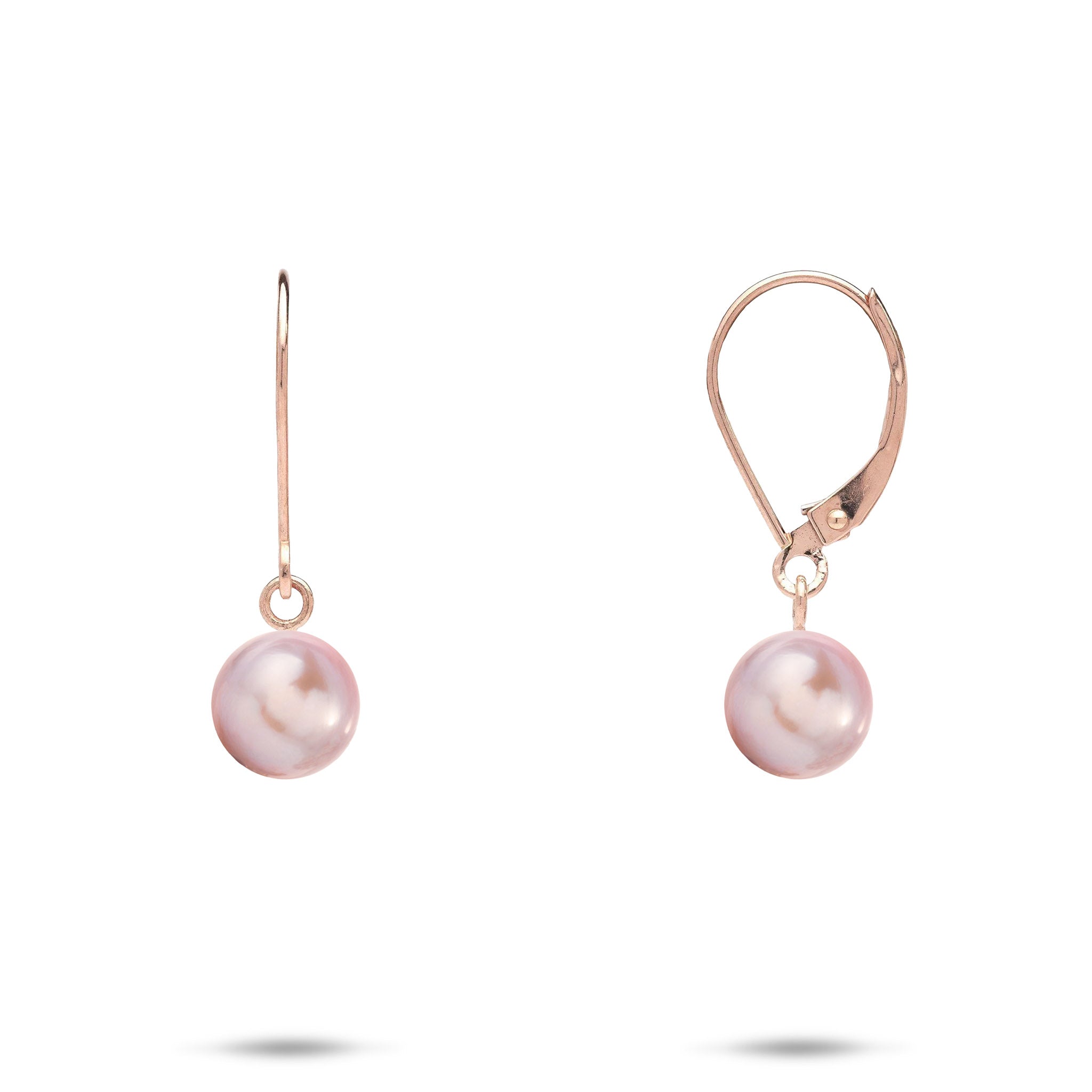 Pick A Pearl Earrings in Rose Gold