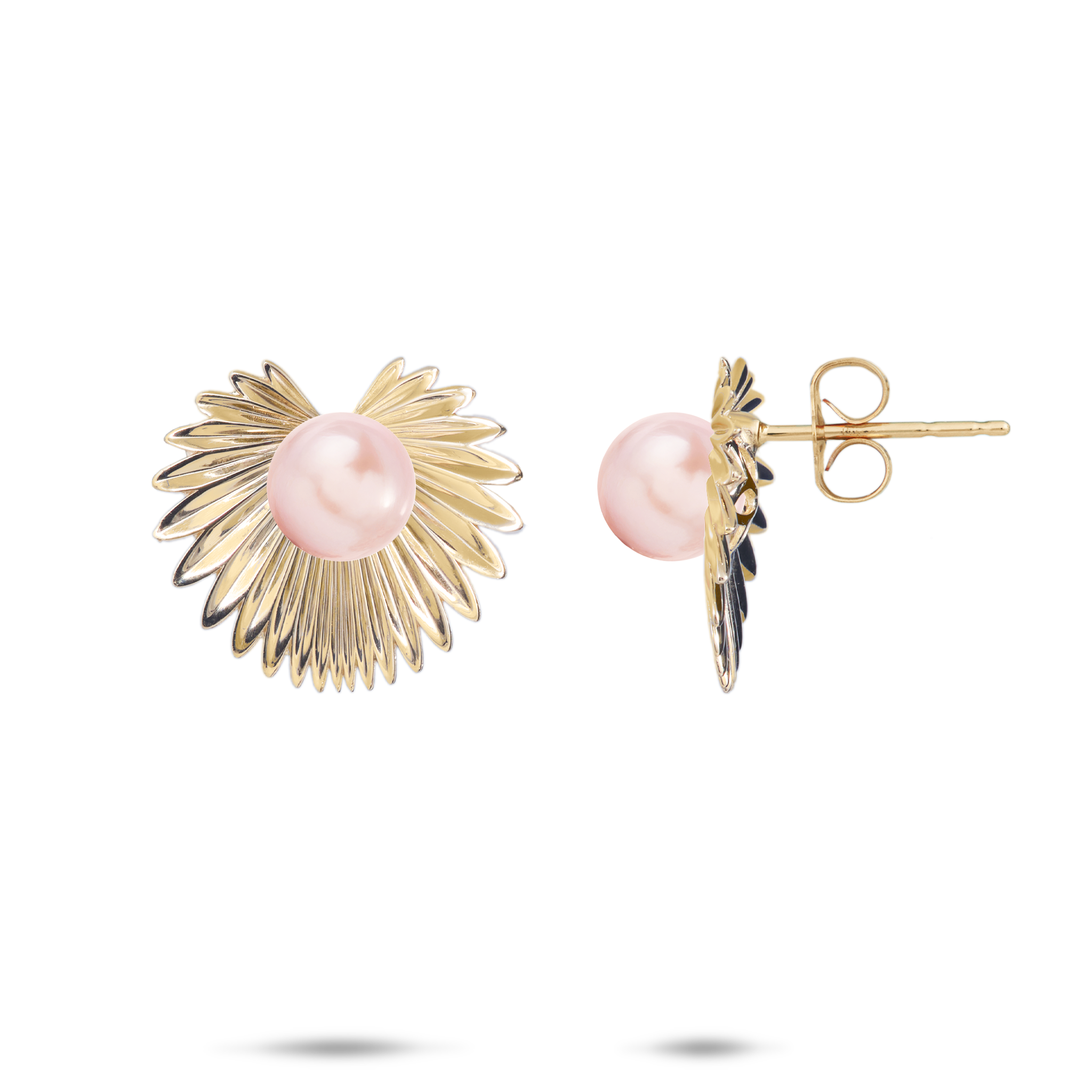 Pick A Pearl Kailua Palms Earrings in Gold