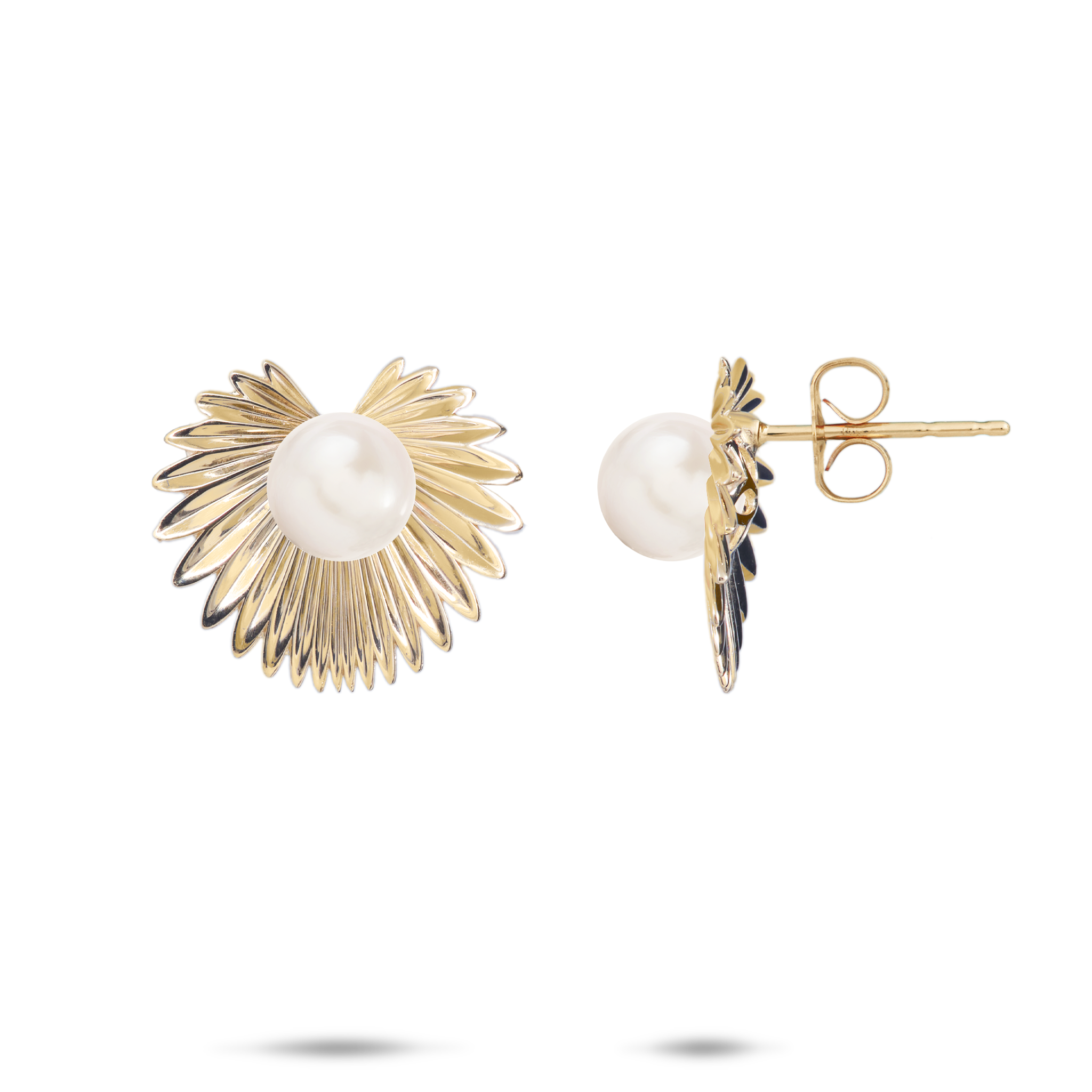 Pick A Pearl Kailua Palms Earrings in Gold
