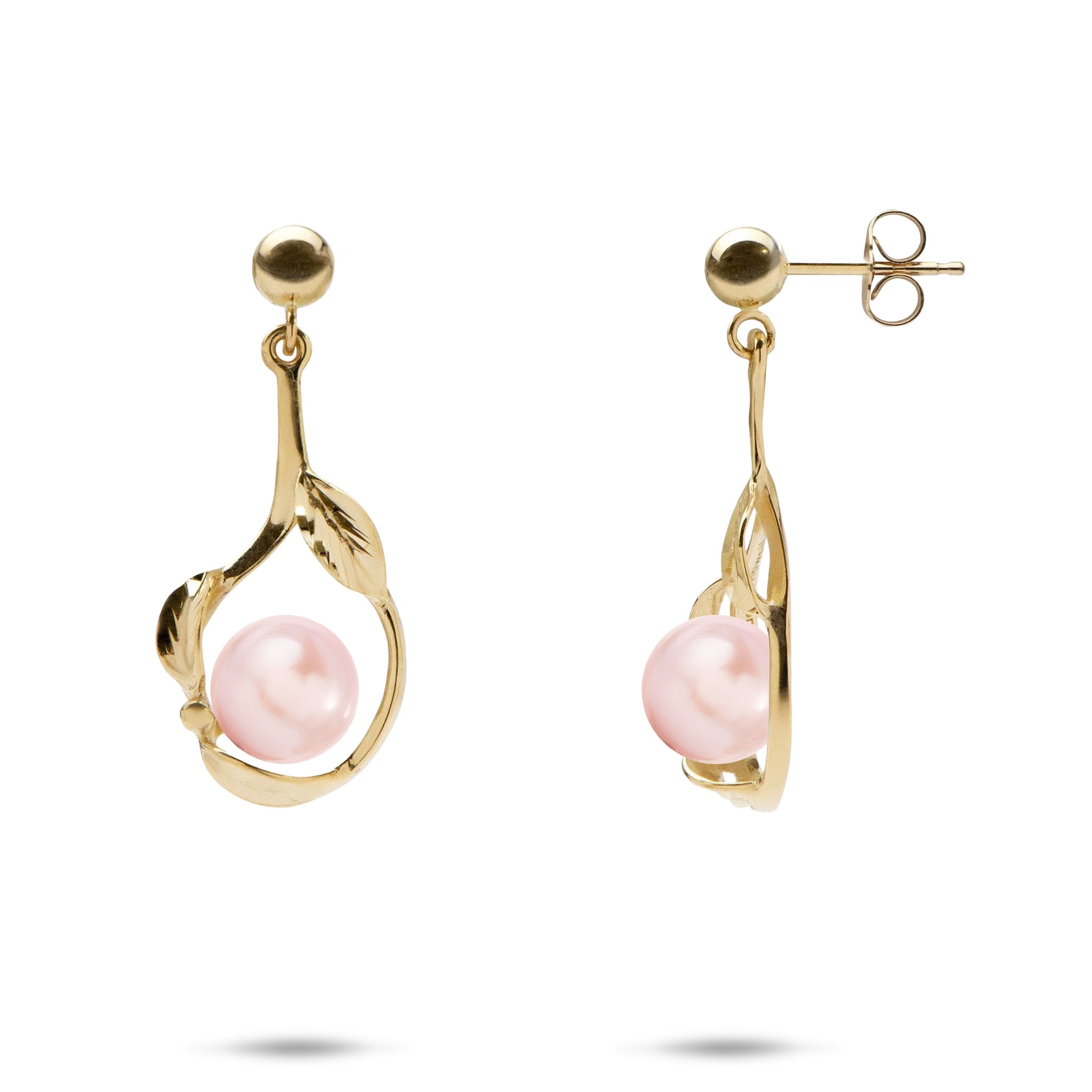 Pick A Pearl Maile Earrings in Gold