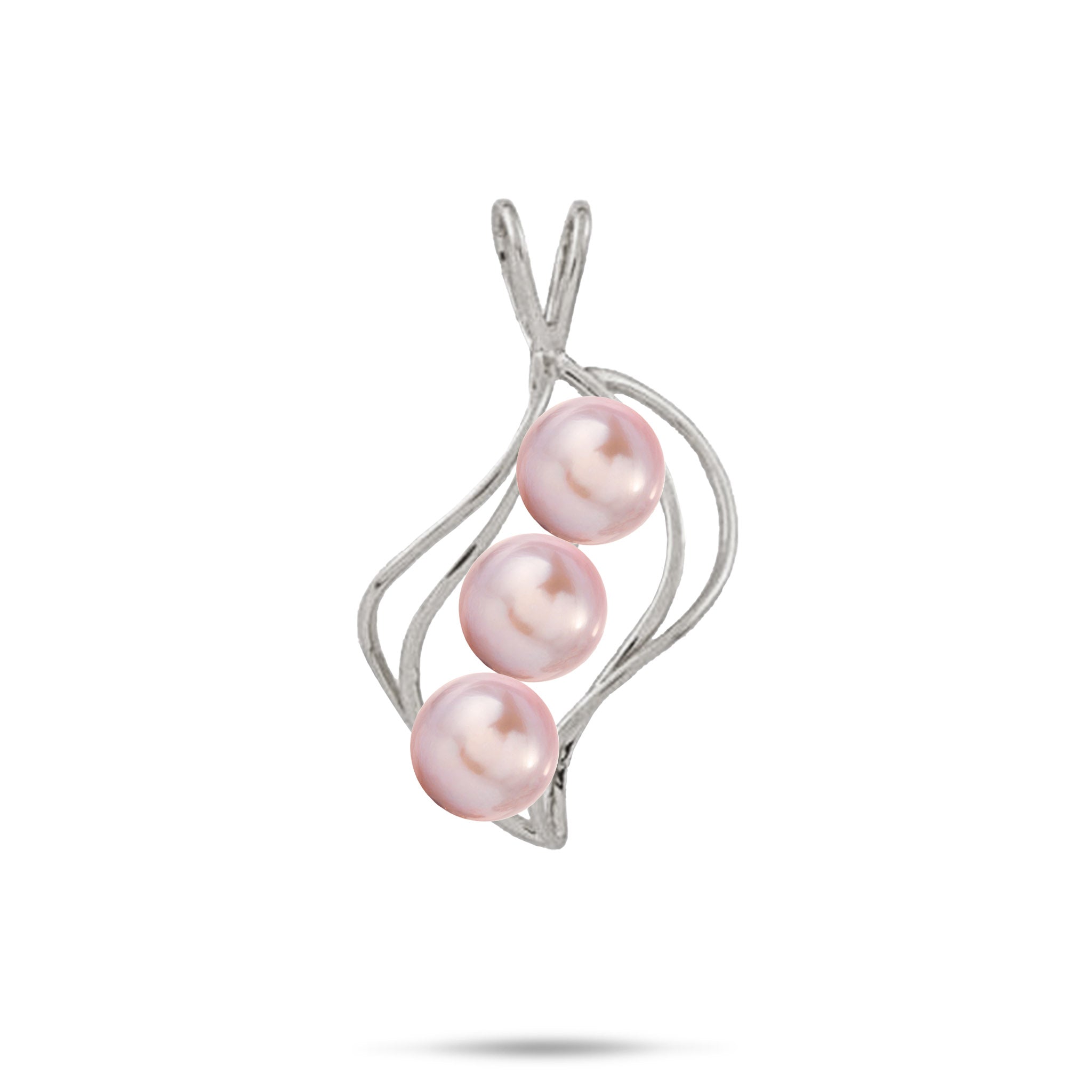 Pick A Pearl Waterfall Pendant in White Gold