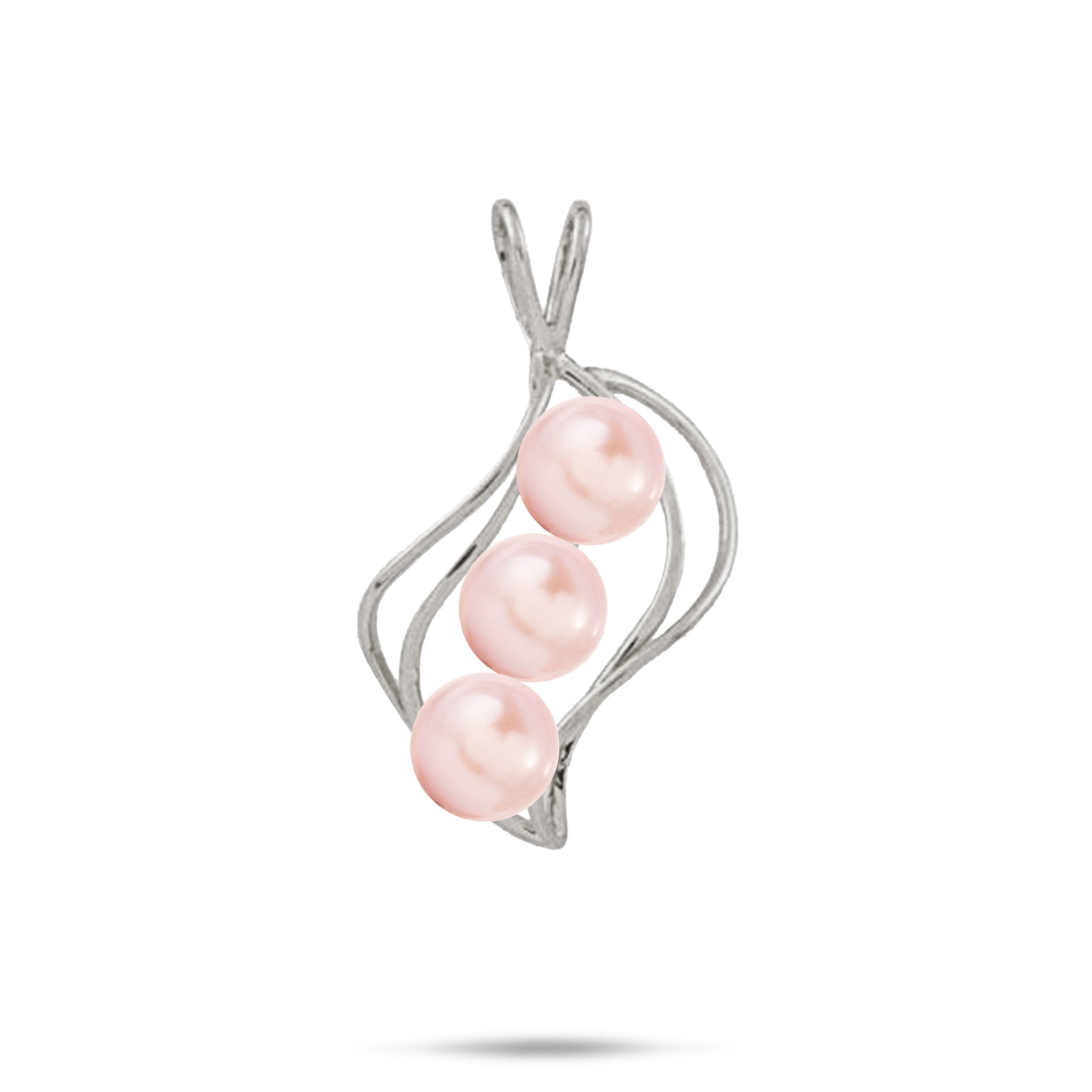 Pick A Pearl Waterfall Pendant in White Gold