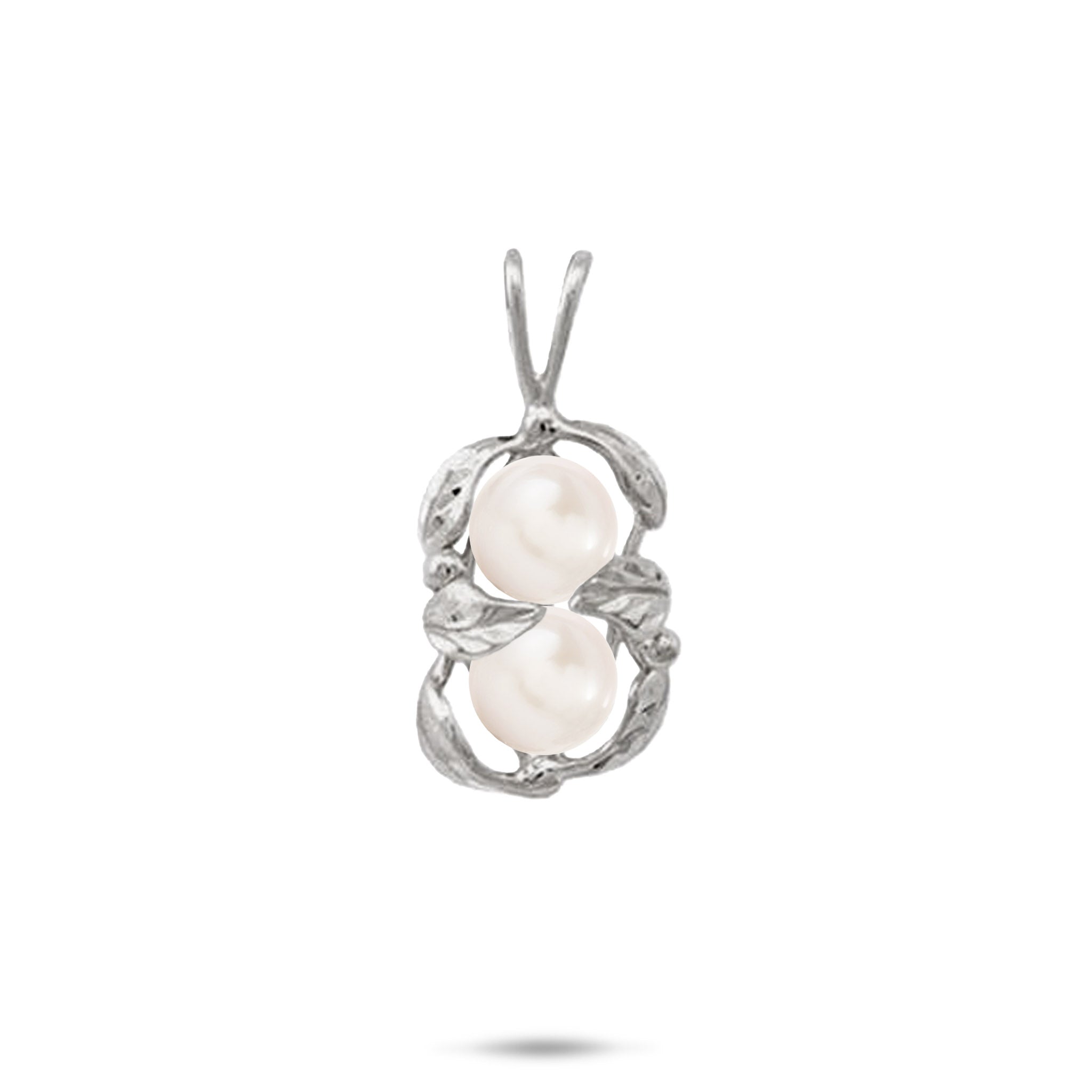 Pick A Pearl Maile Pendant in White Gold
