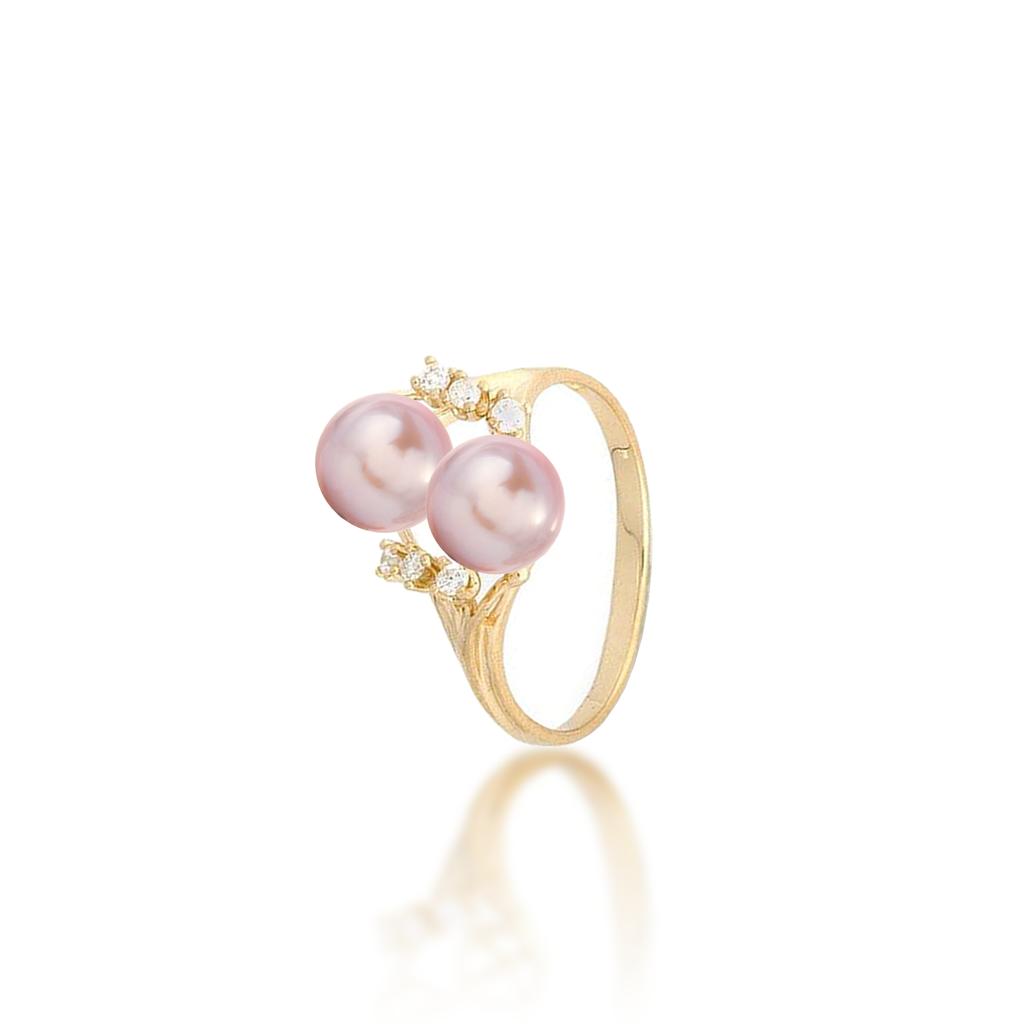 Pick A Pearl 8 Island Ring in Gold with Diamonds