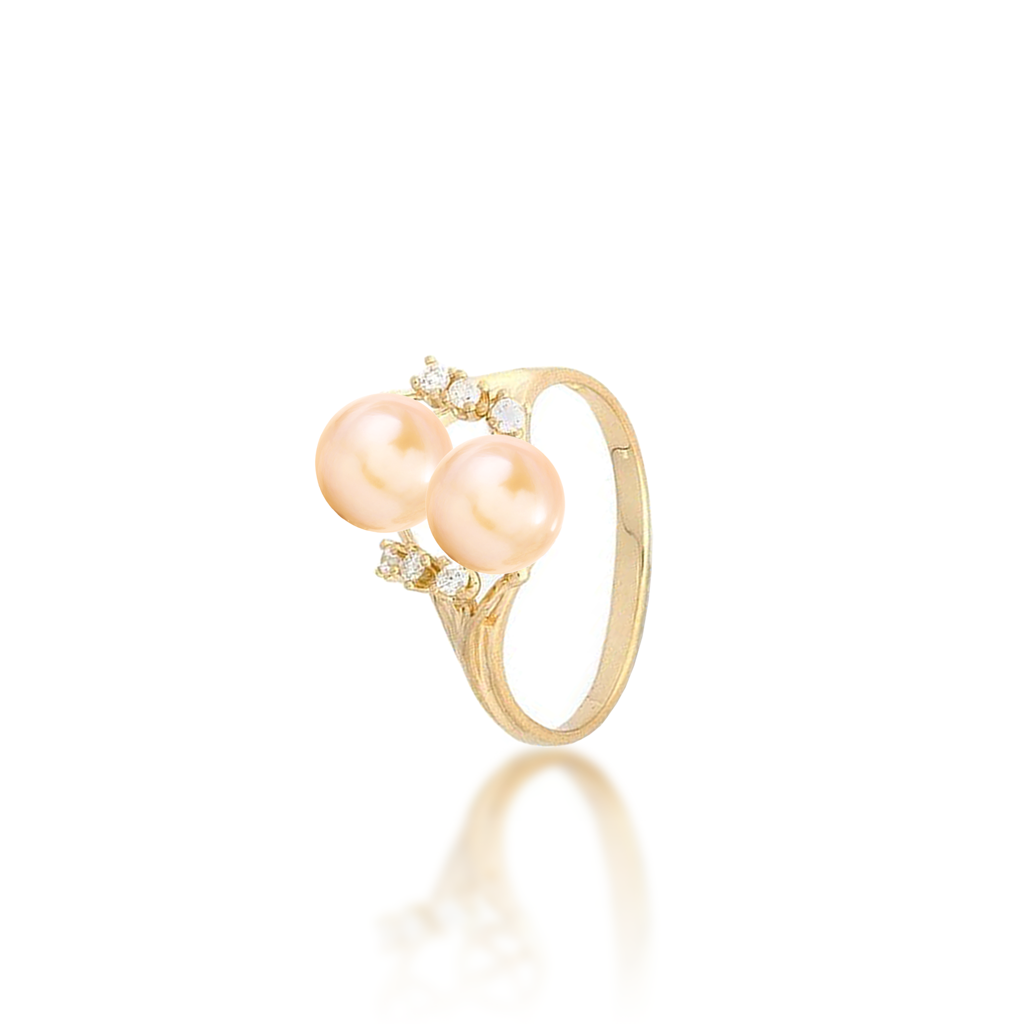 Pick A Pearl 8 Island Ring in Gold with Diamonds