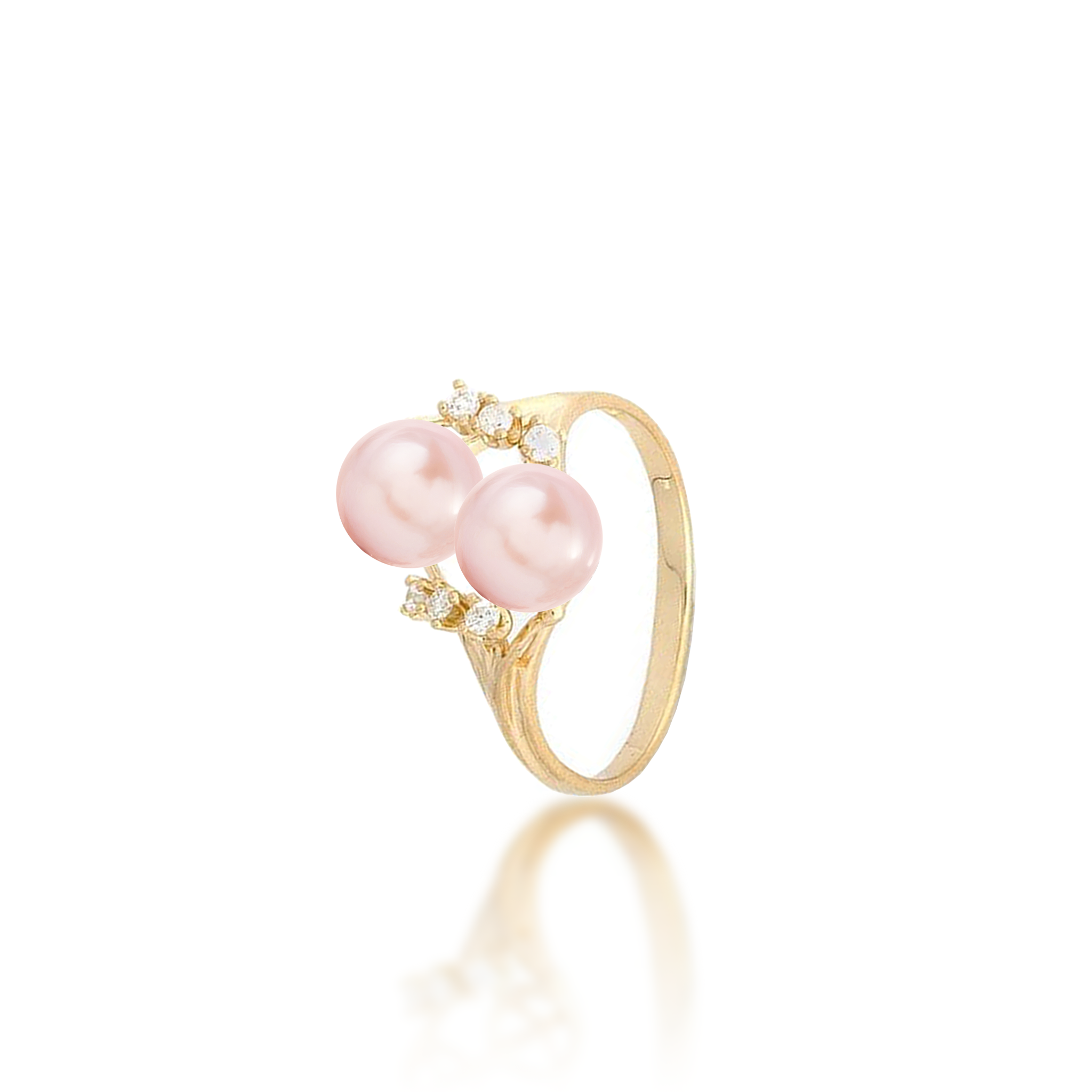Pick A Pearl 8 Island Ring in Gold with Diamonds