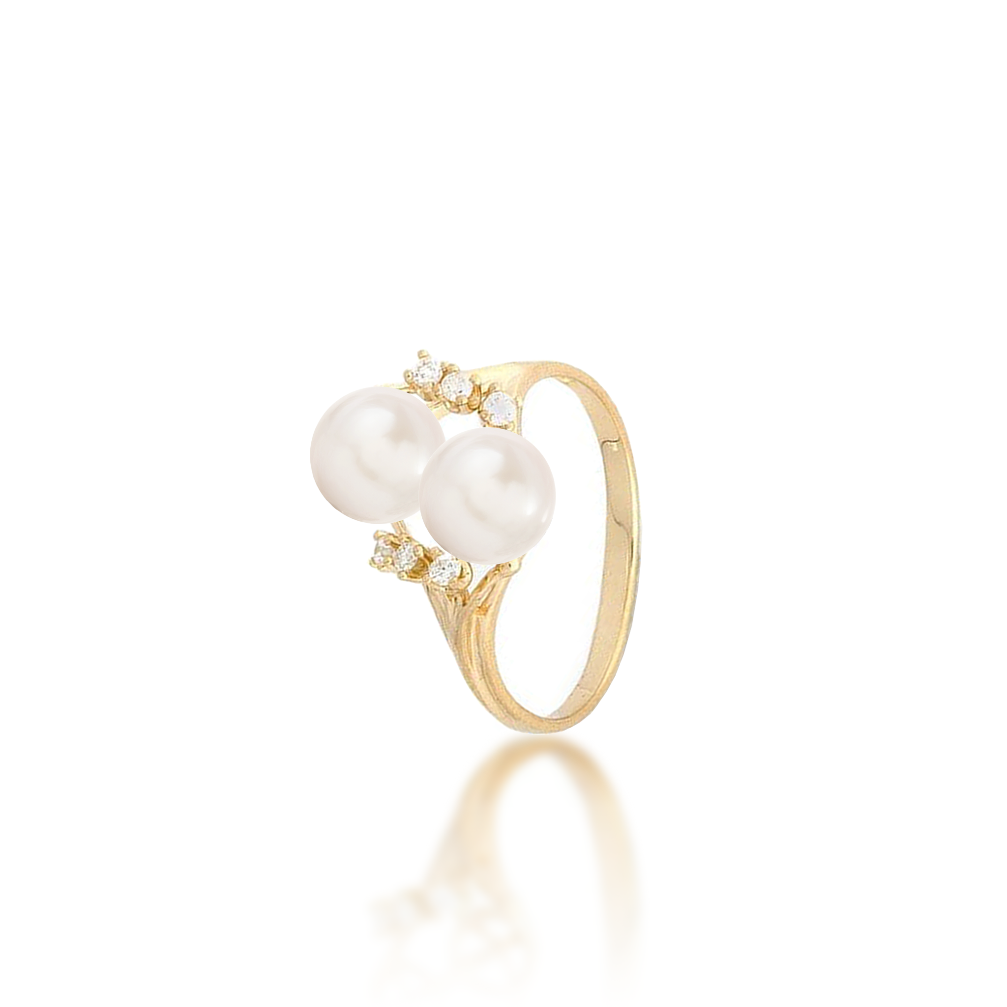 Pick A Pearl 8 Island Ring in Gold with Diamonds