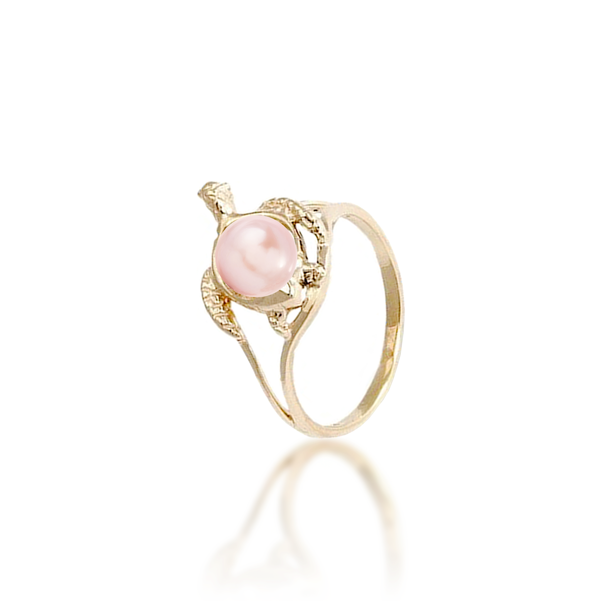Pick A Pearl Honu (Turtle) Ring in Gold - 14mm