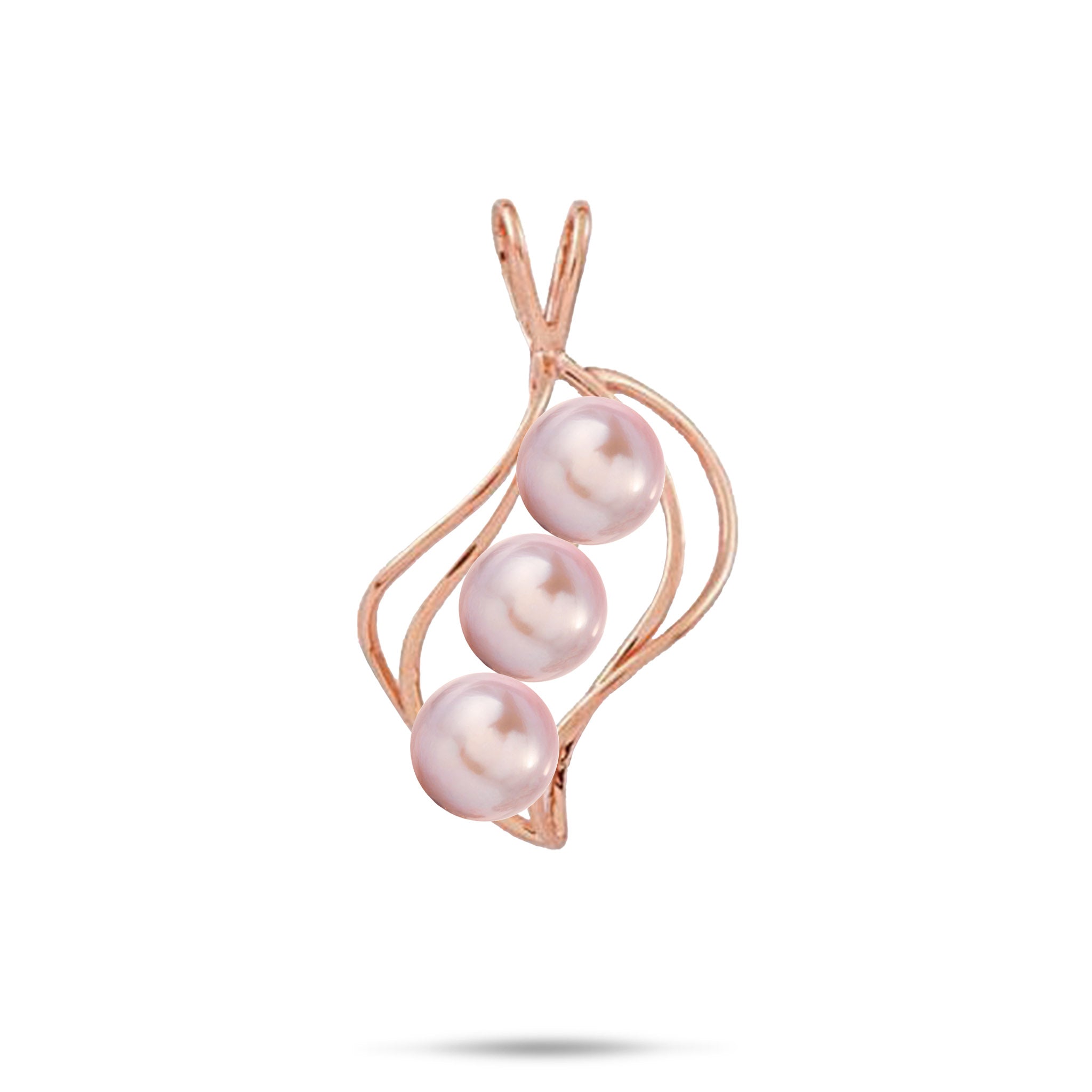 Pick A Pearl Waterfall Pendant in Rose Gold