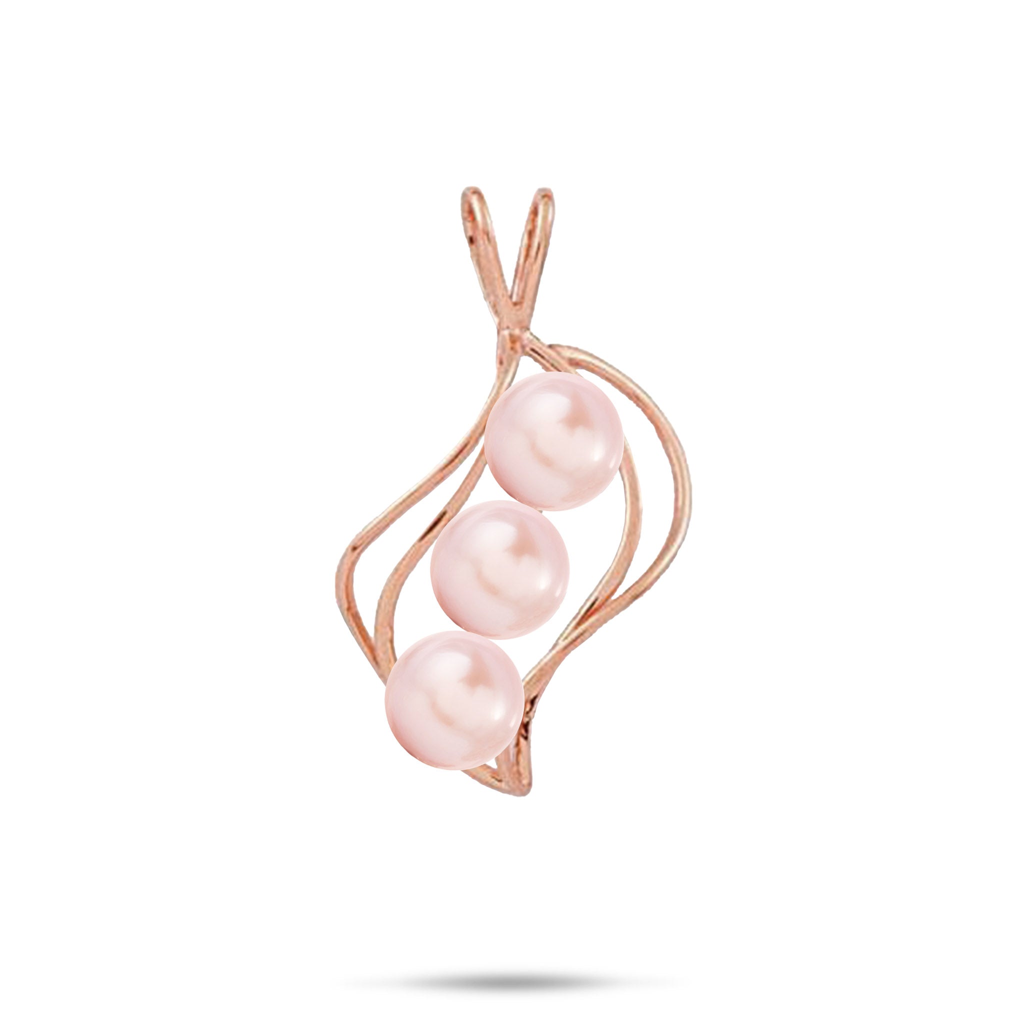 Pick A Pearl Waterfall Pendant in Rose Gold
