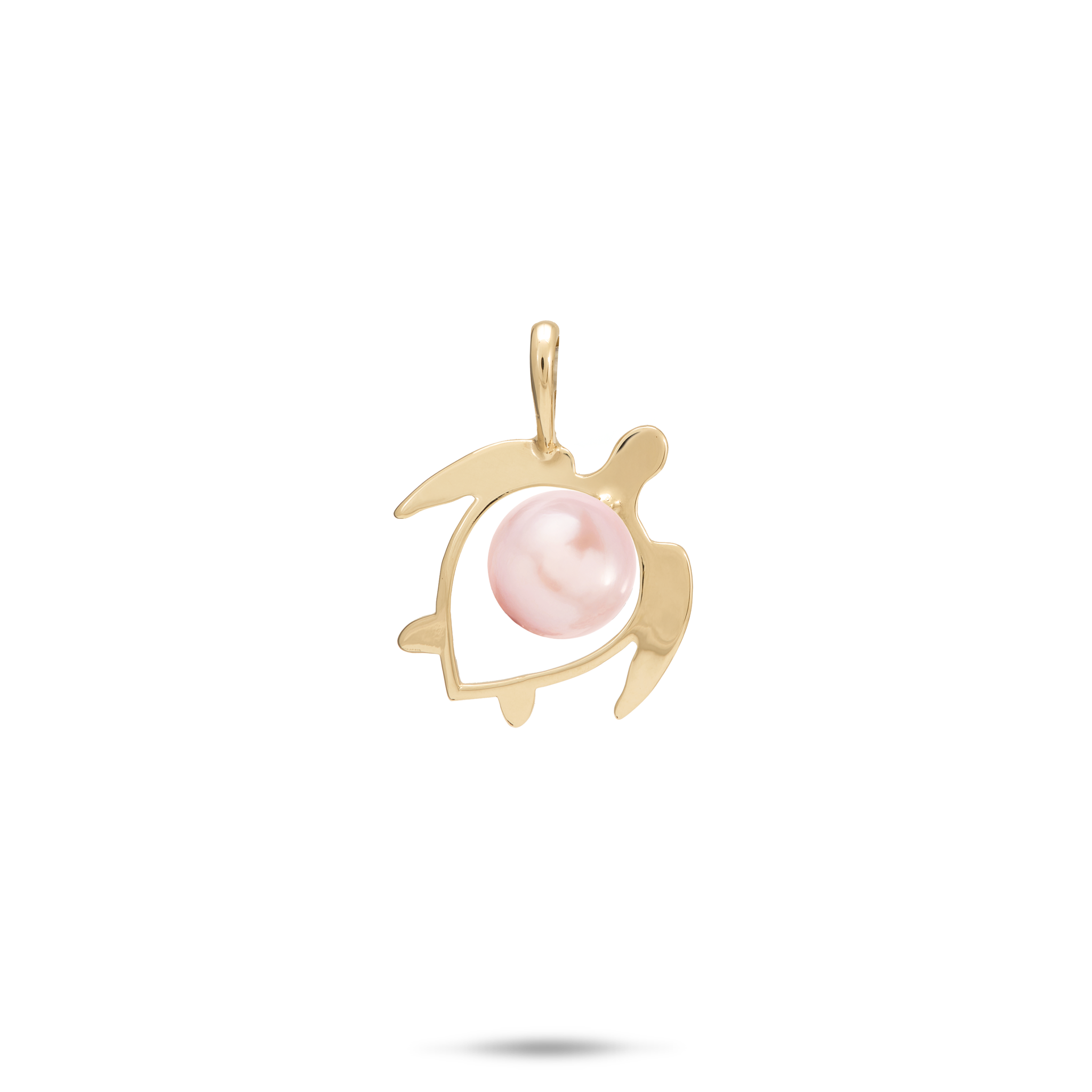 Pick A Pearl Honu (Turtle) Pendant in Gold - 16mm
