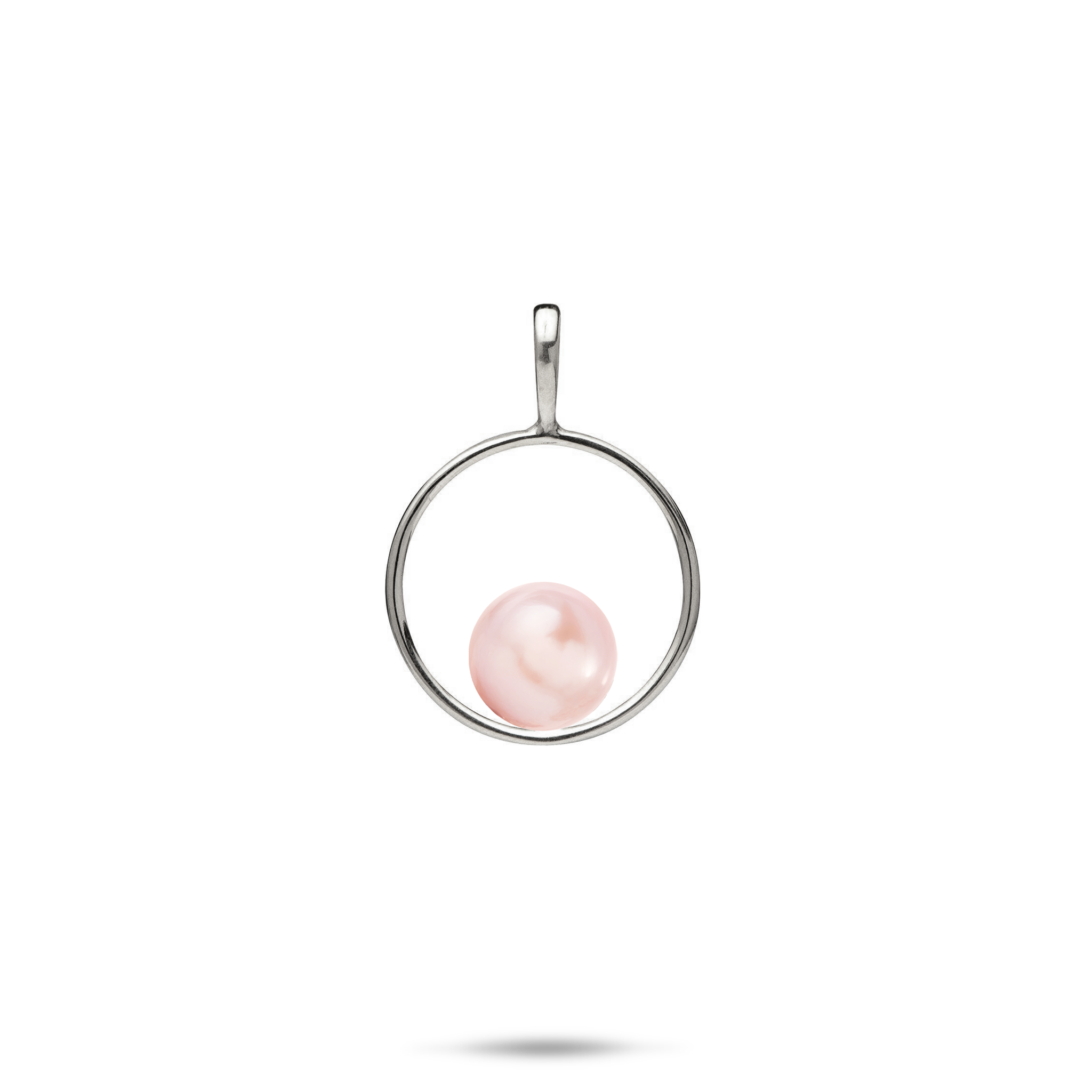 Pick A Pearl Circle of Life Pendant in White Gold